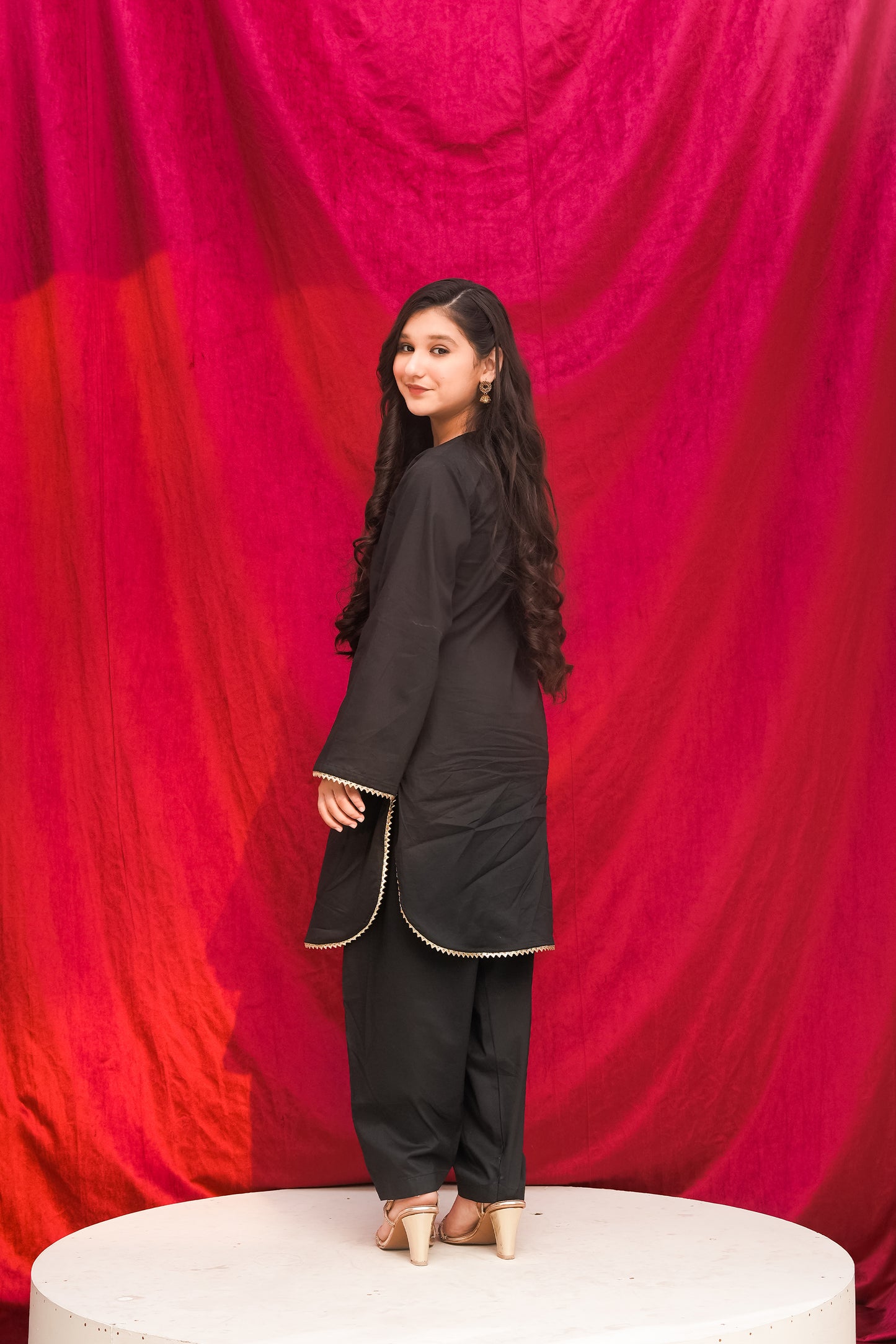 BLACK ETHNIC POP CO-ORD SET Reality