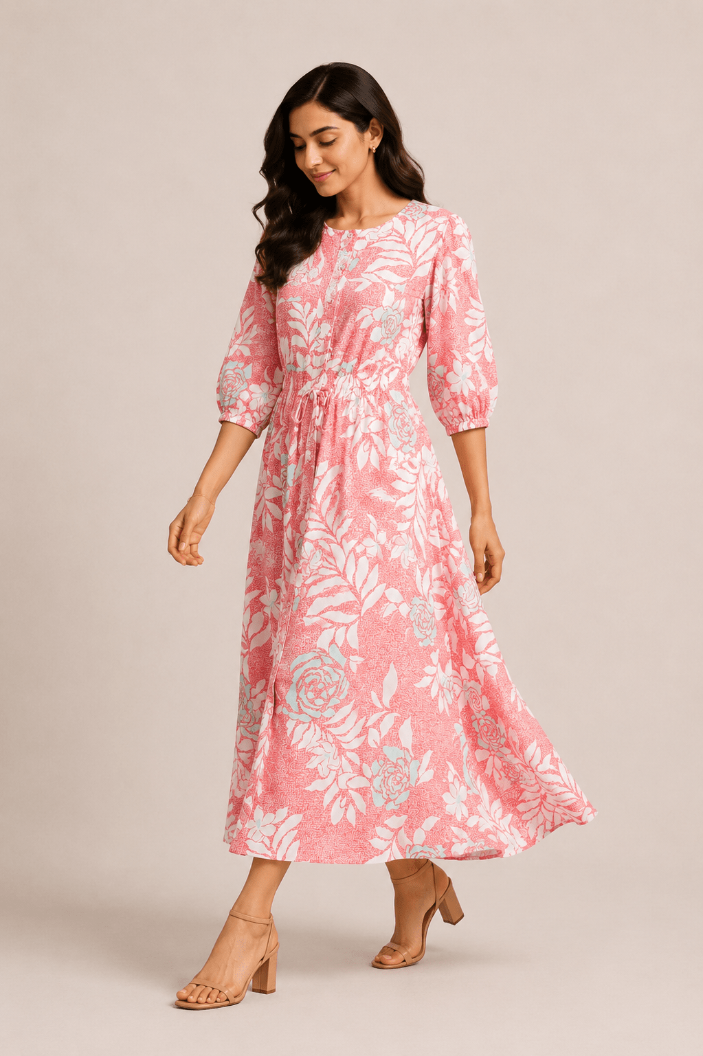OBSIDIAN FLORAL RED FROCK Reality