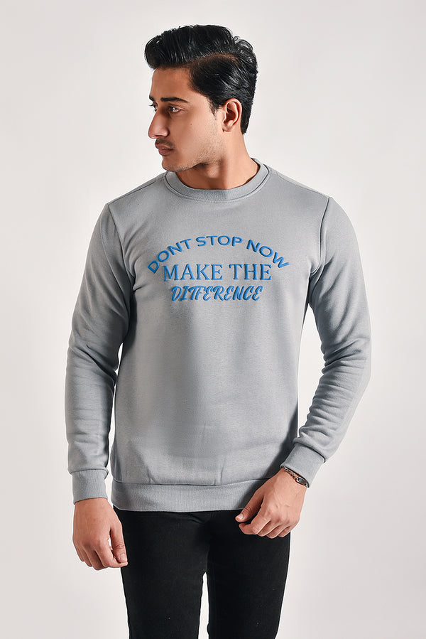 Men Grey Comfort Sweat Shirt Reality