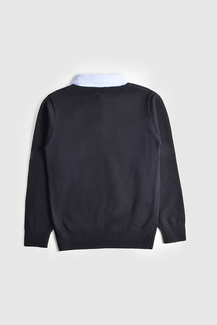 Black Imported Premium Boys Sweater - Reality