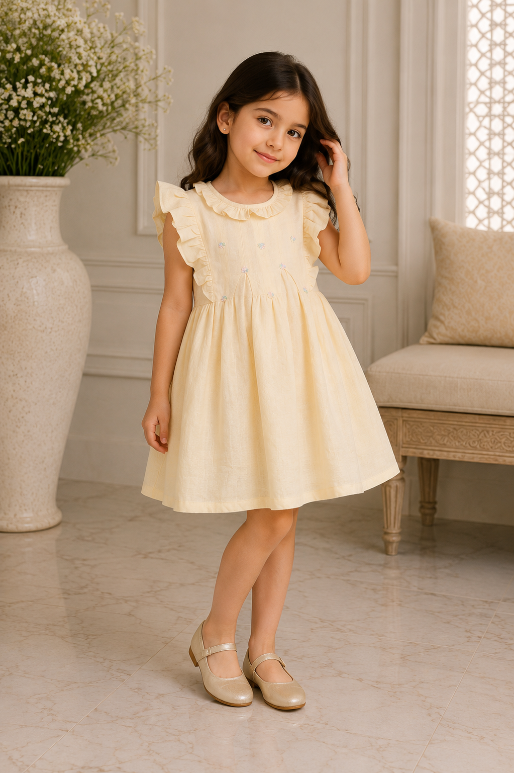 GIRLS YELLOW FROCK Reality