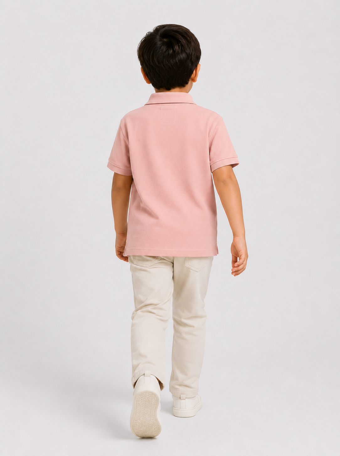 DINO PRINTED TEA PINK POLO Reality