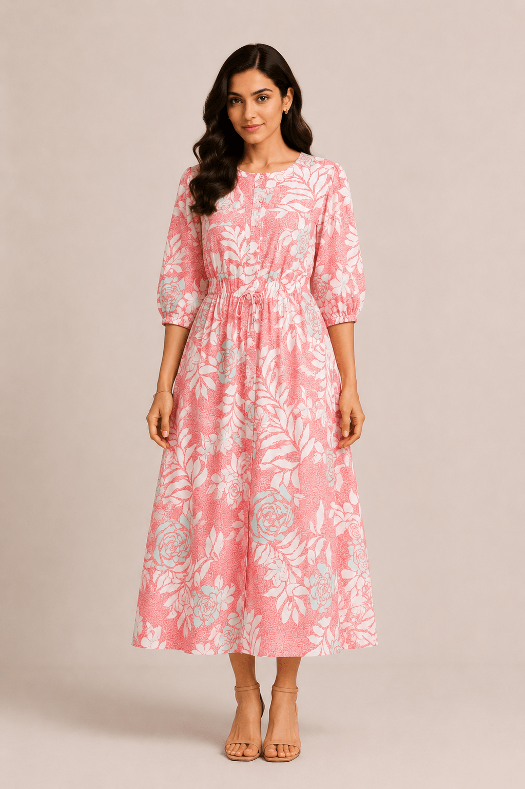 OBSIDIAN FLORAL RED FROCK Reality