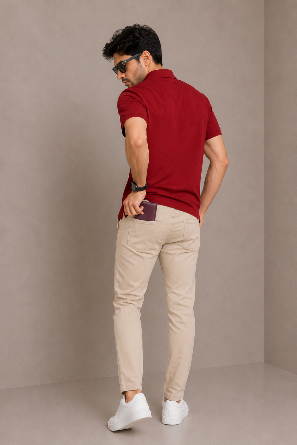 MEN RED Polo Shirt Reality