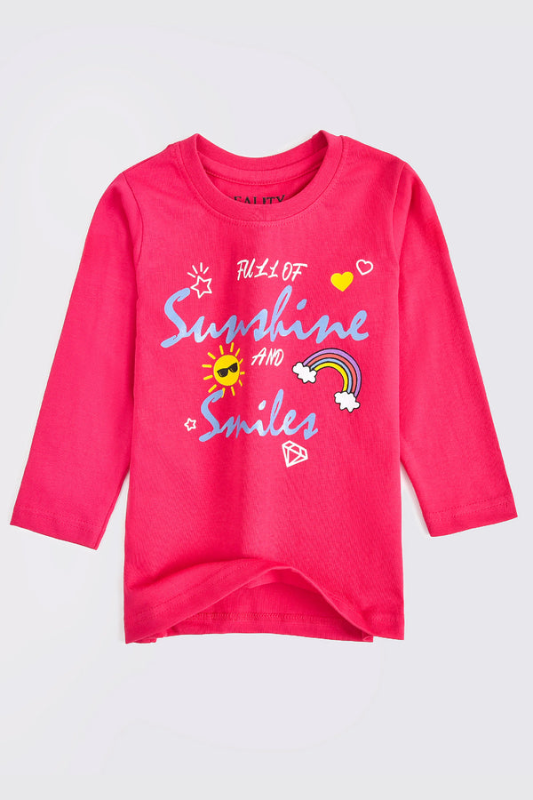 Sunshine & Smile Graphic T-Shirt"