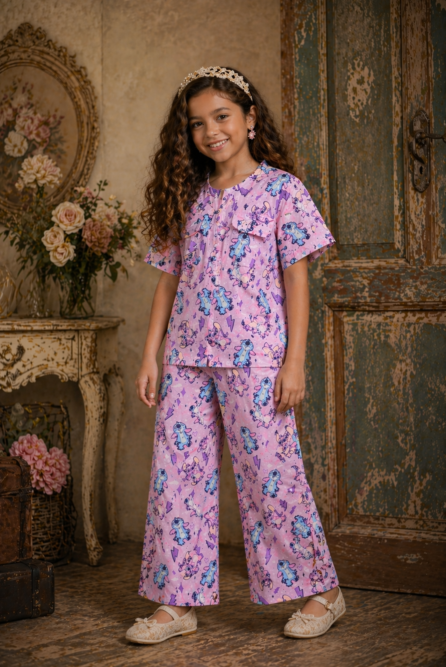 SCAR LET SCRIPT PURPLE CO-ORD SET Reality