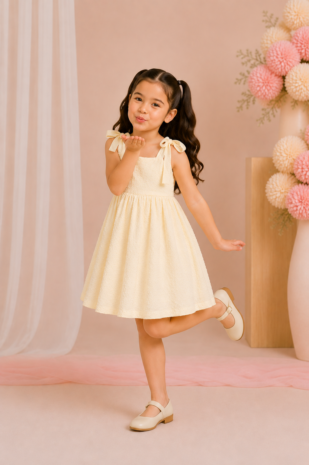 GIRLS CREAM FROCK Reality