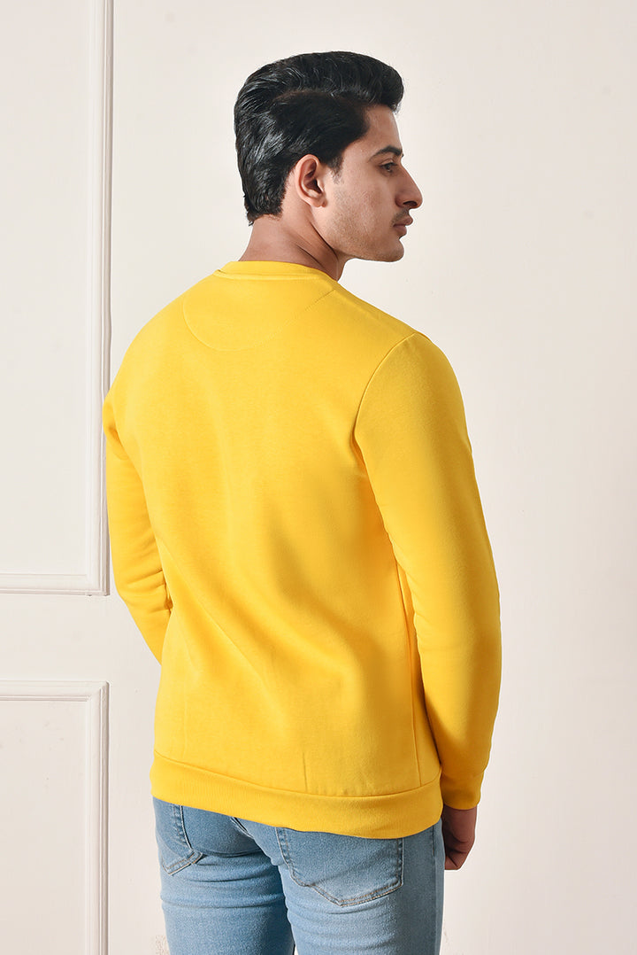 Men Yellow Comfort Sweat Shirt Reality