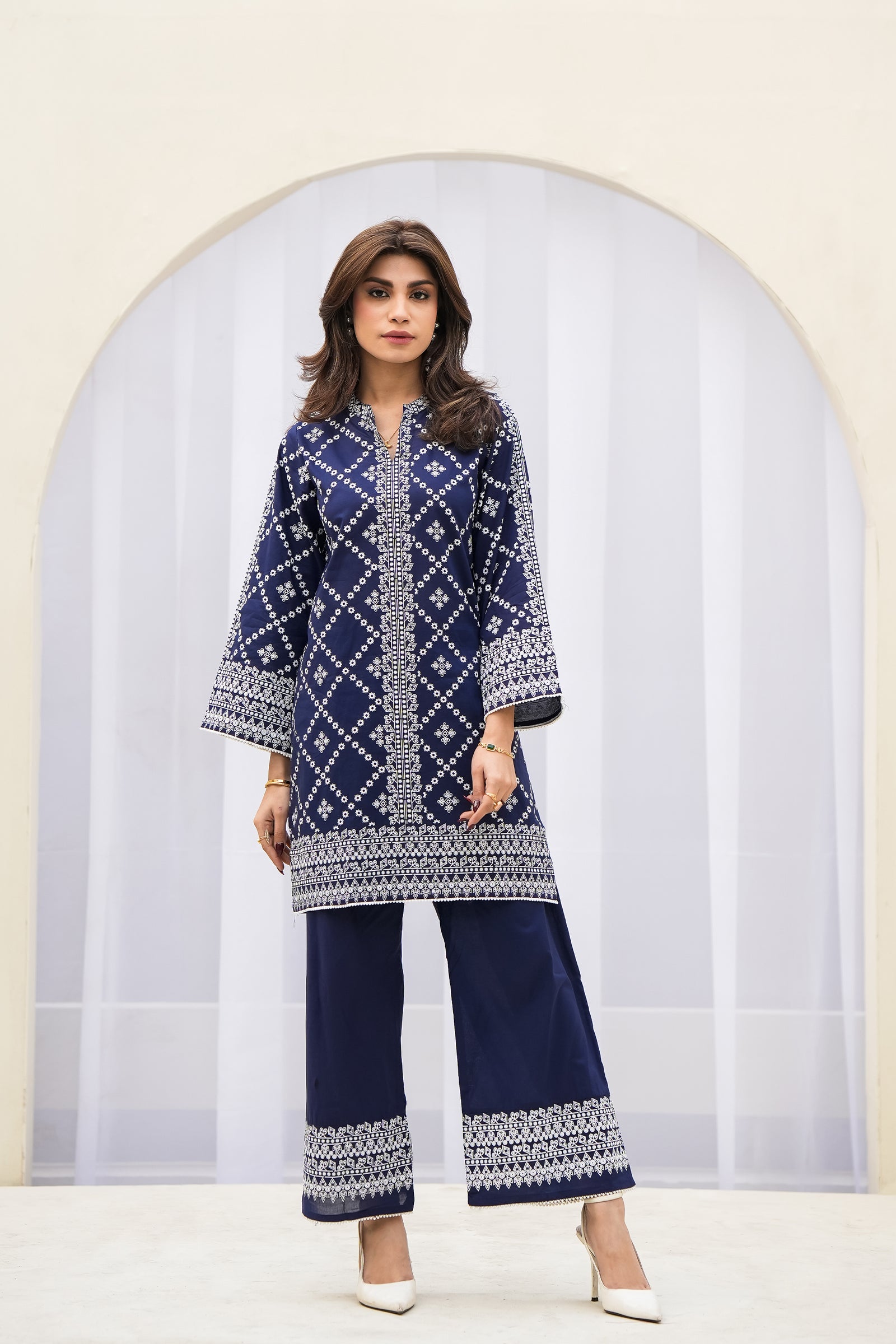 NAVY GUL-E-NEELAM SUIT Reality