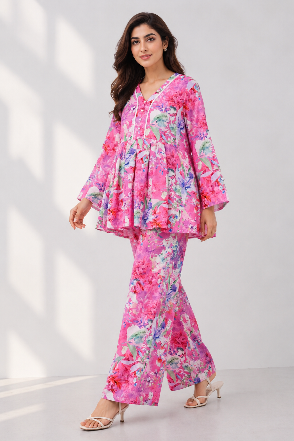 BLUSH BOTANICAL PINK CO-ORD Reality