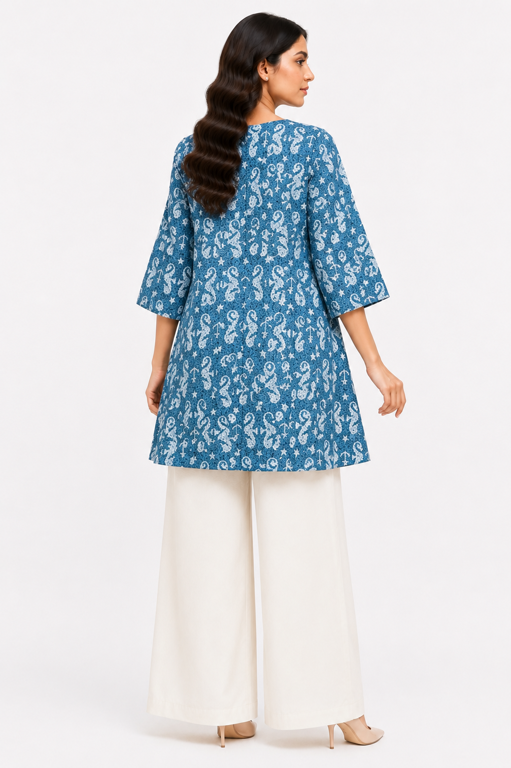 TURQUOISE SCARLET SYMPHONY FROCK