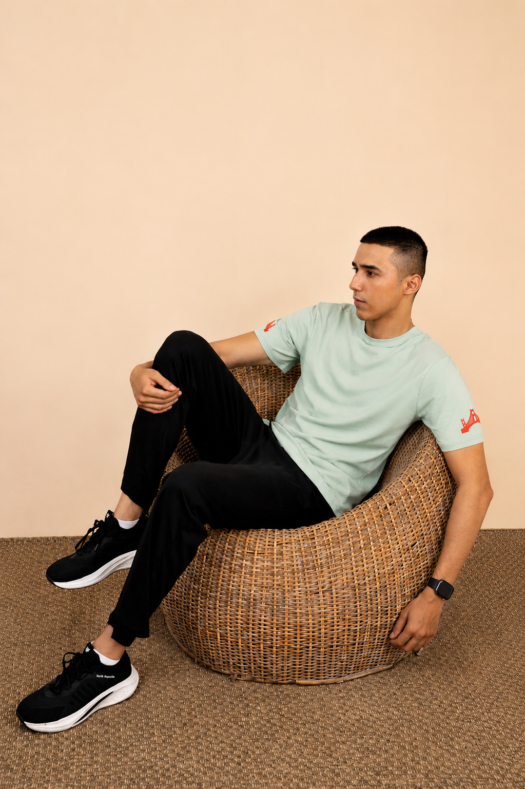 LIGHT GREEN LYCRA JERSEY BROOKLYN GRAPHIC TEE Reality
