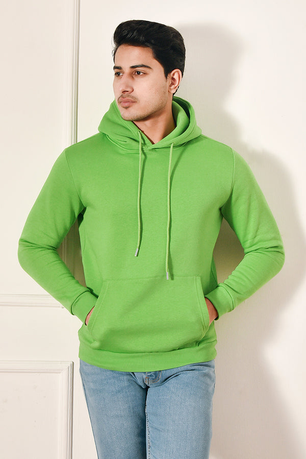 Green Fleece Pullover Hoodie REALITY