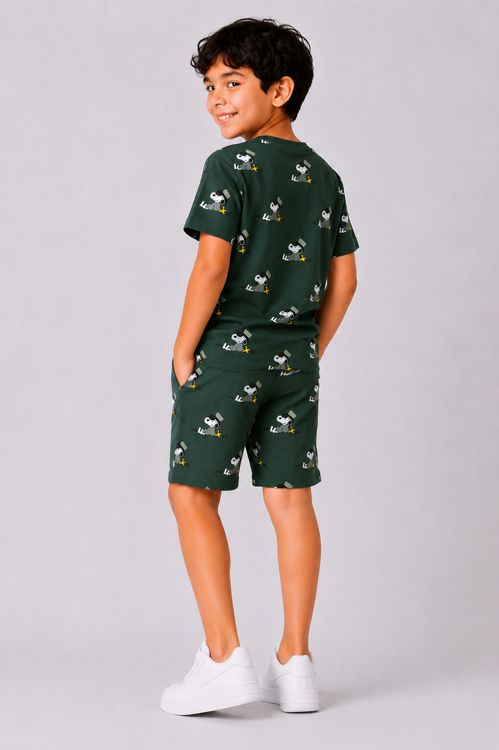 ARMY GREEN PRINTED T-SHIRT Reality