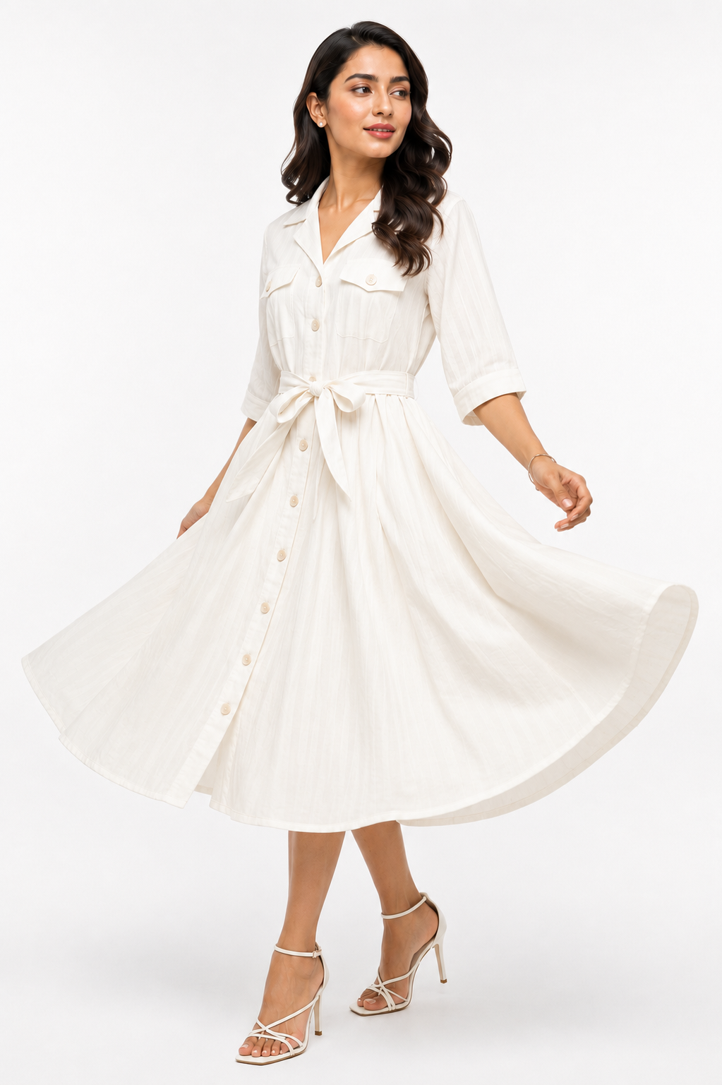 OFF WHITE LOOM LUXE FROCK