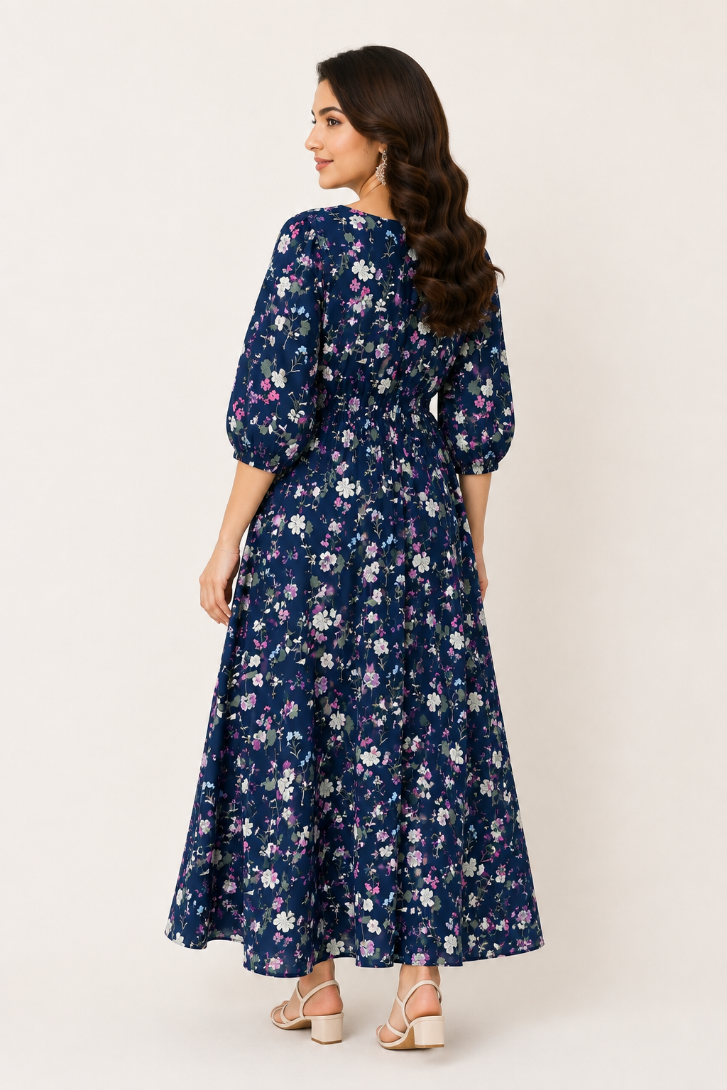 OBSIDIAN FLORAL NAVY FROCK Reality
