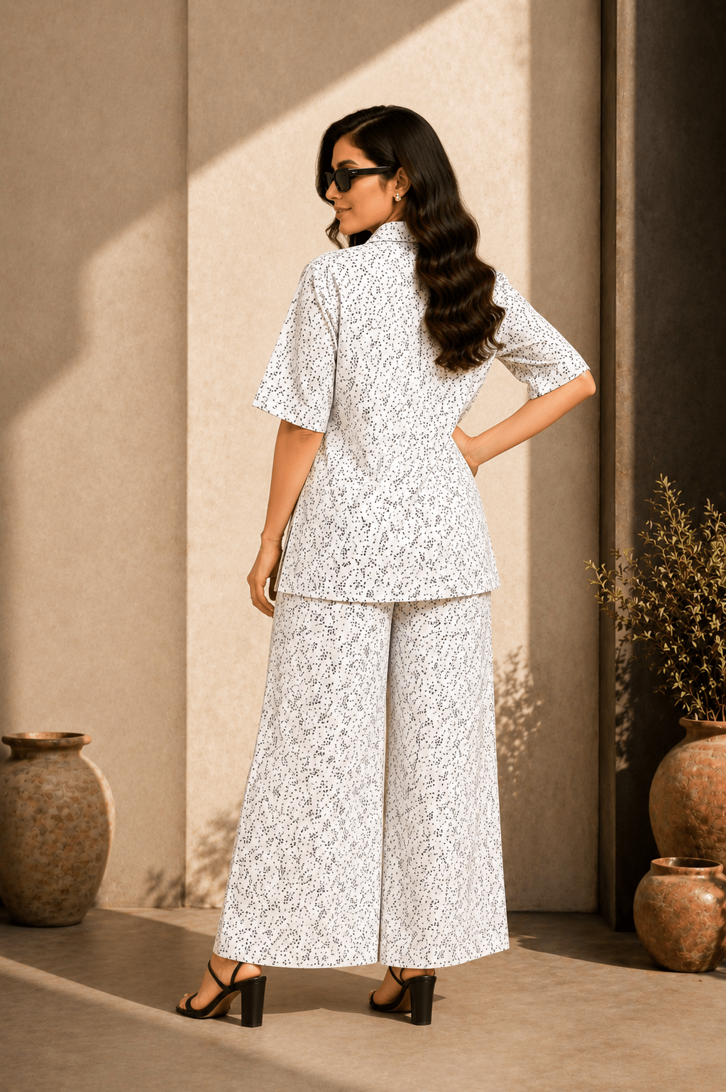 WHISPERING PETALS OFF WHITE CO ORD SET Reality