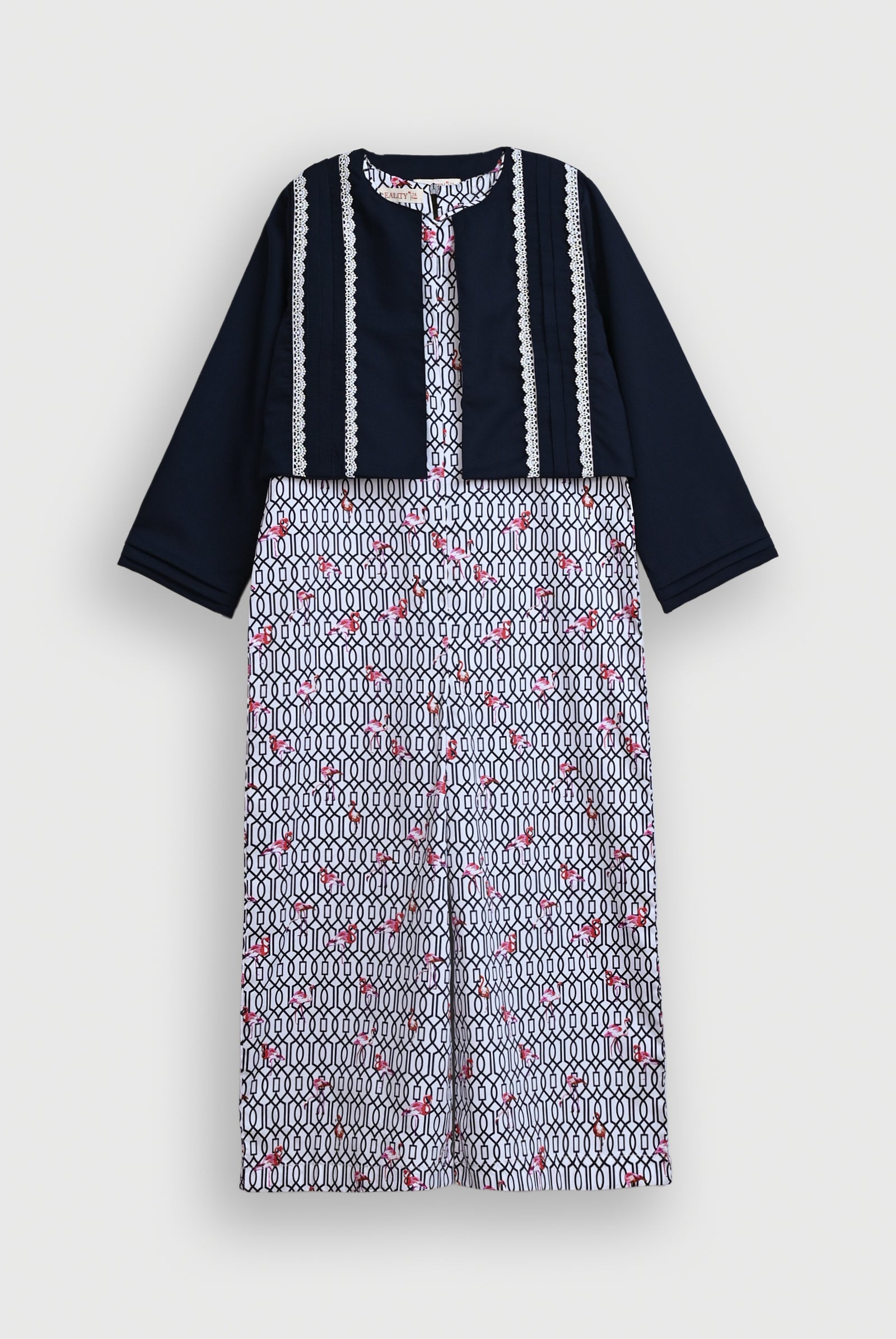 FLORAL GRACE NAVY JUMP SUIT Reality