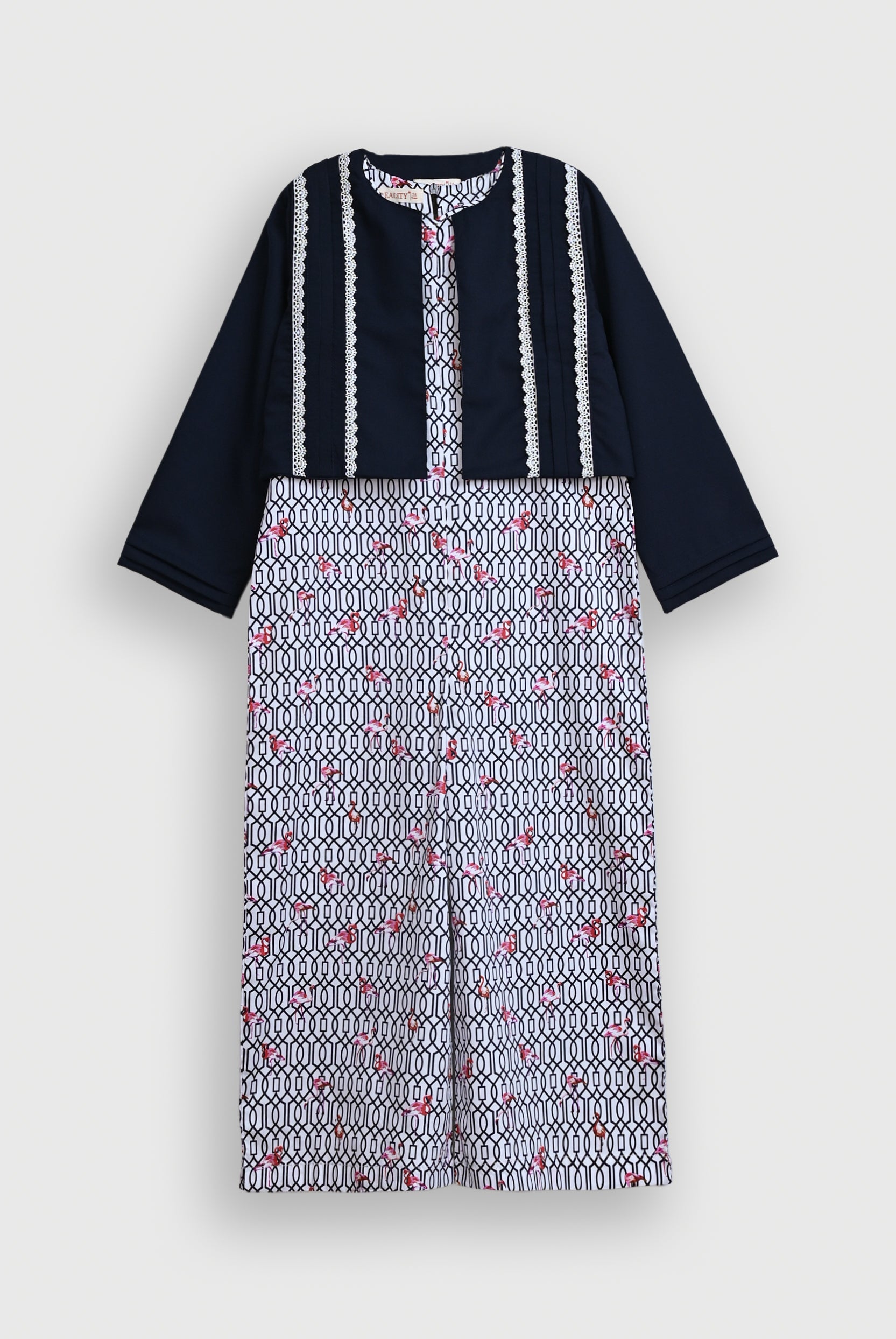 FLORAL GRACE NAVY JUMP SUIT Reality