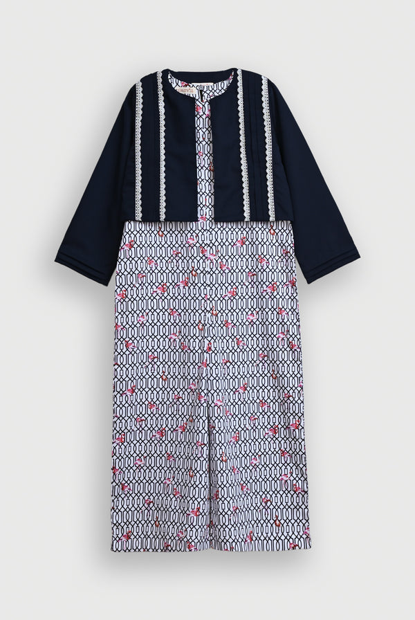 FLORAL GRACE NAVY JUMP SUIT Reality