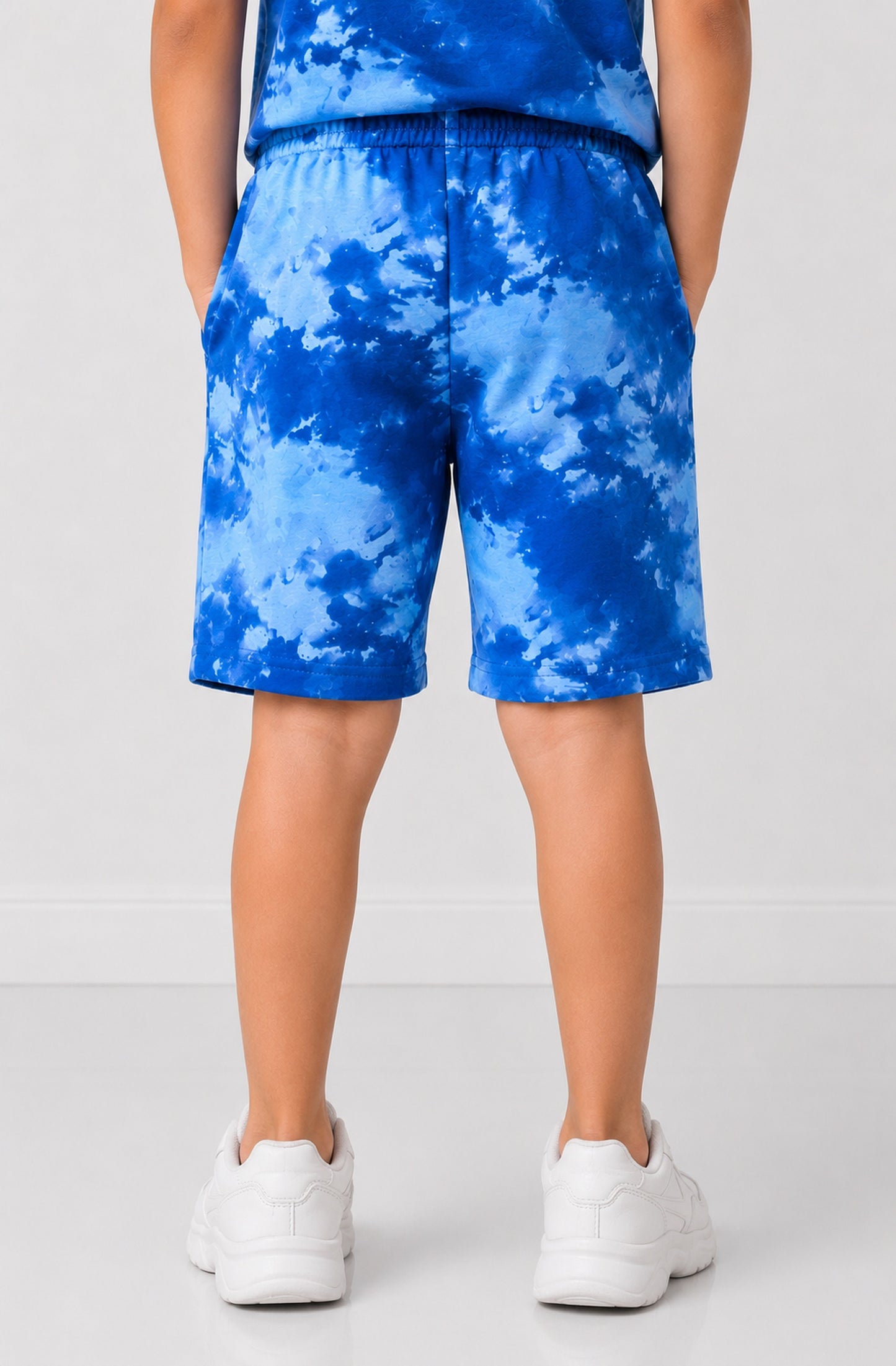 PRINTED BLUE SHORTS Reality