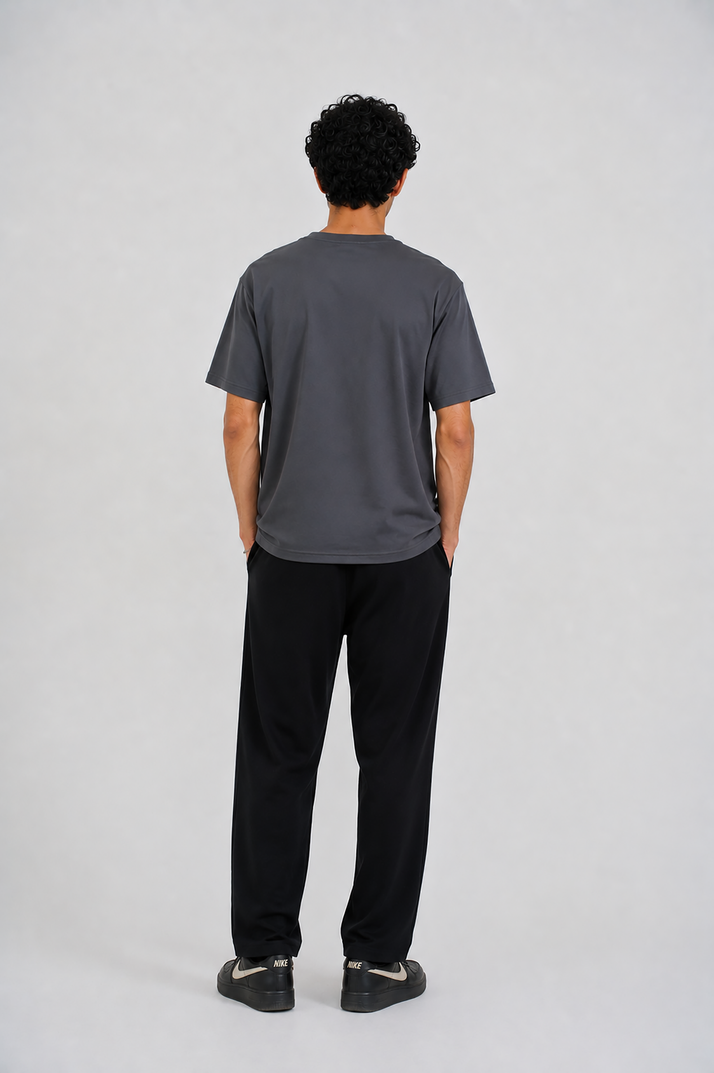DOWN SHOULDER DARK GRAY T-SHIRT Reality