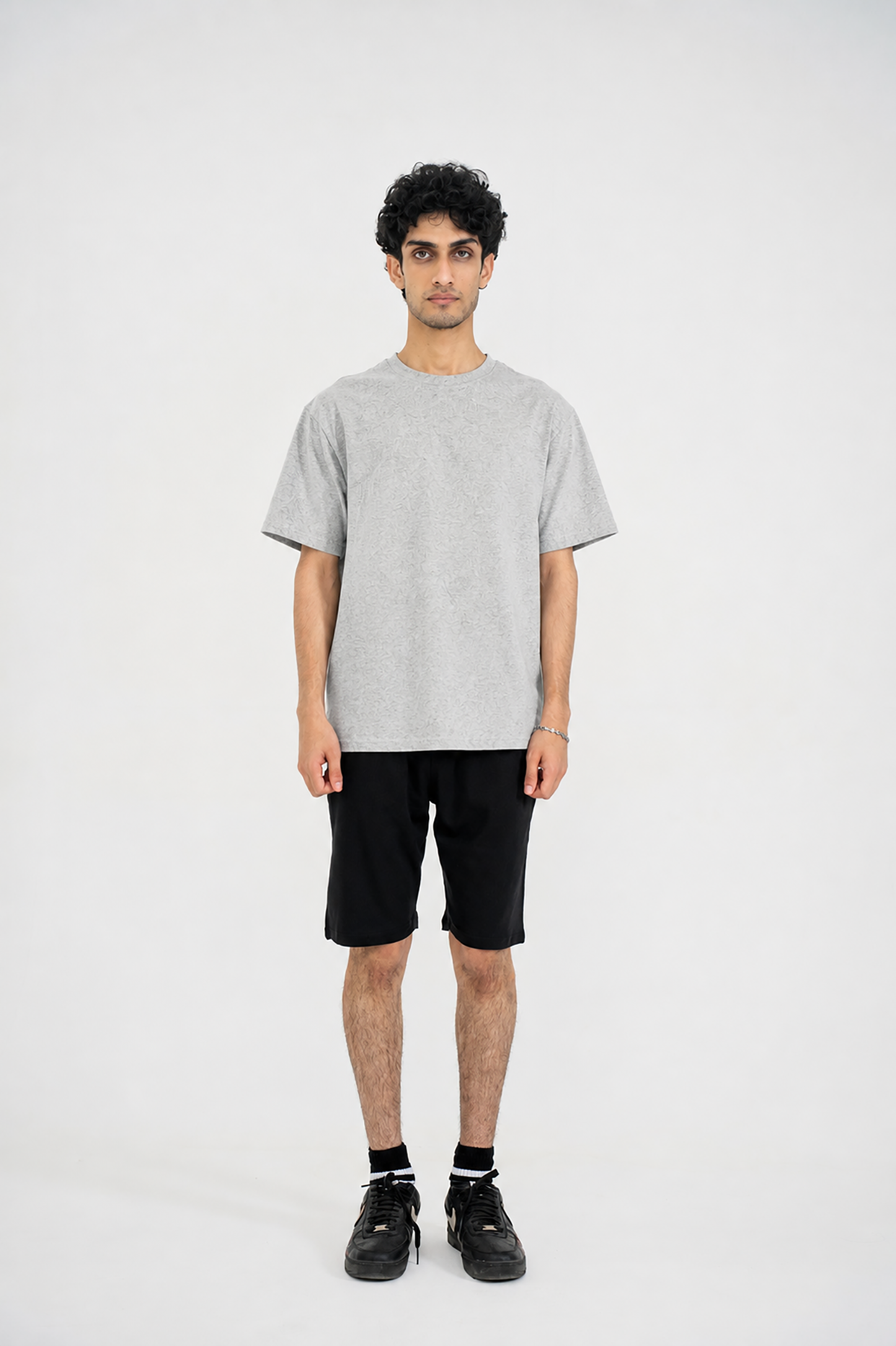 MEN DOWN SHOULDER GRAY T-SHIRT Reality