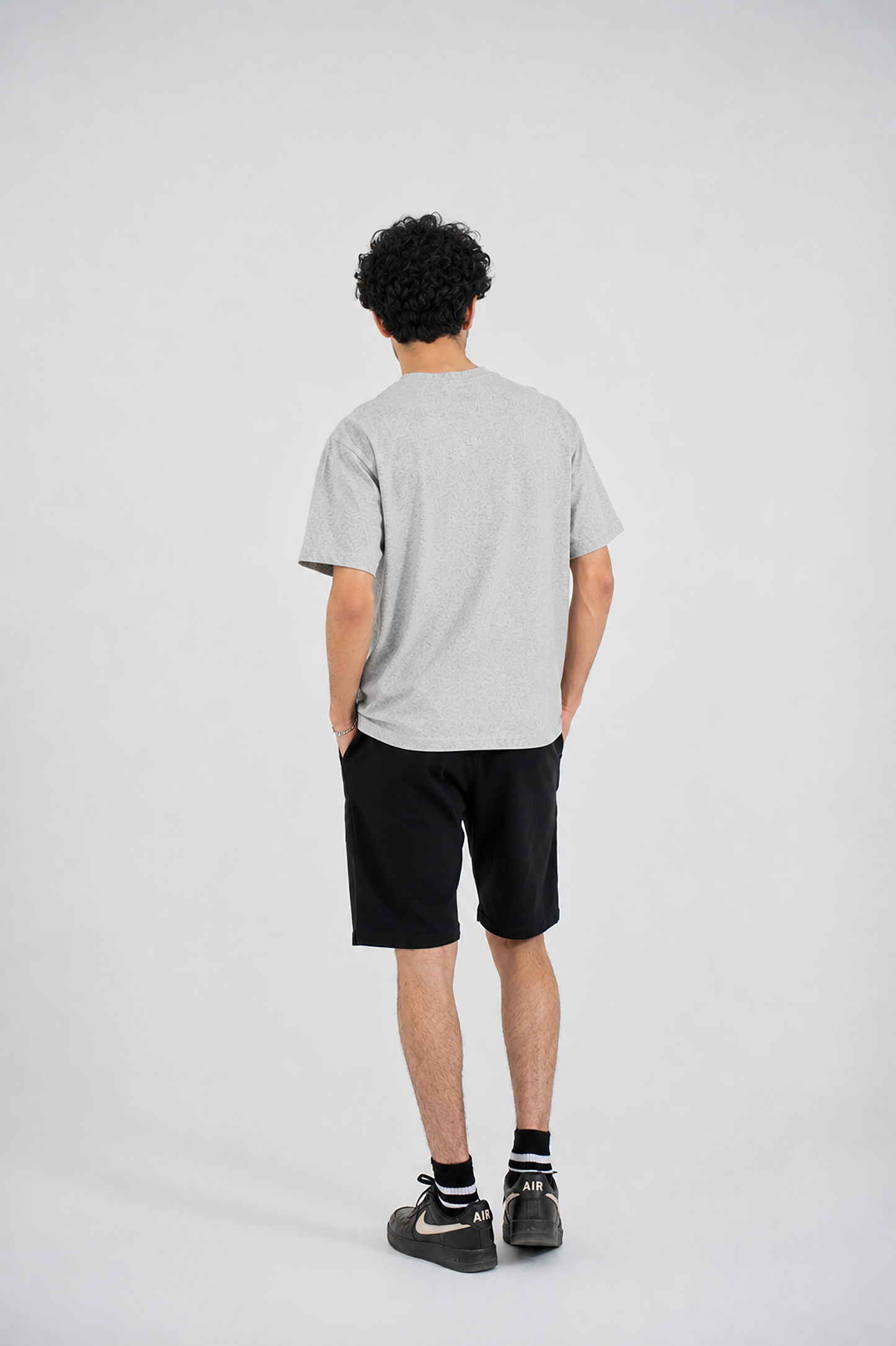 MEN DOWN SHOULDER GRAY T-SHIRT Reality