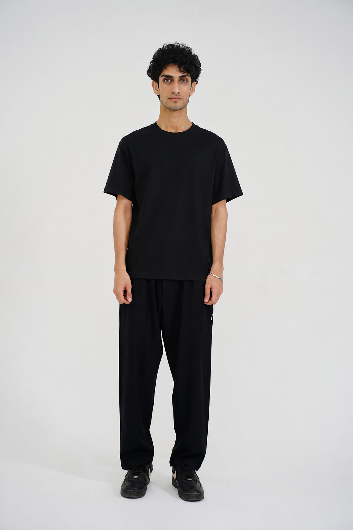 MEN DOWN SHOULDER BLACK T-SHIRT Reality