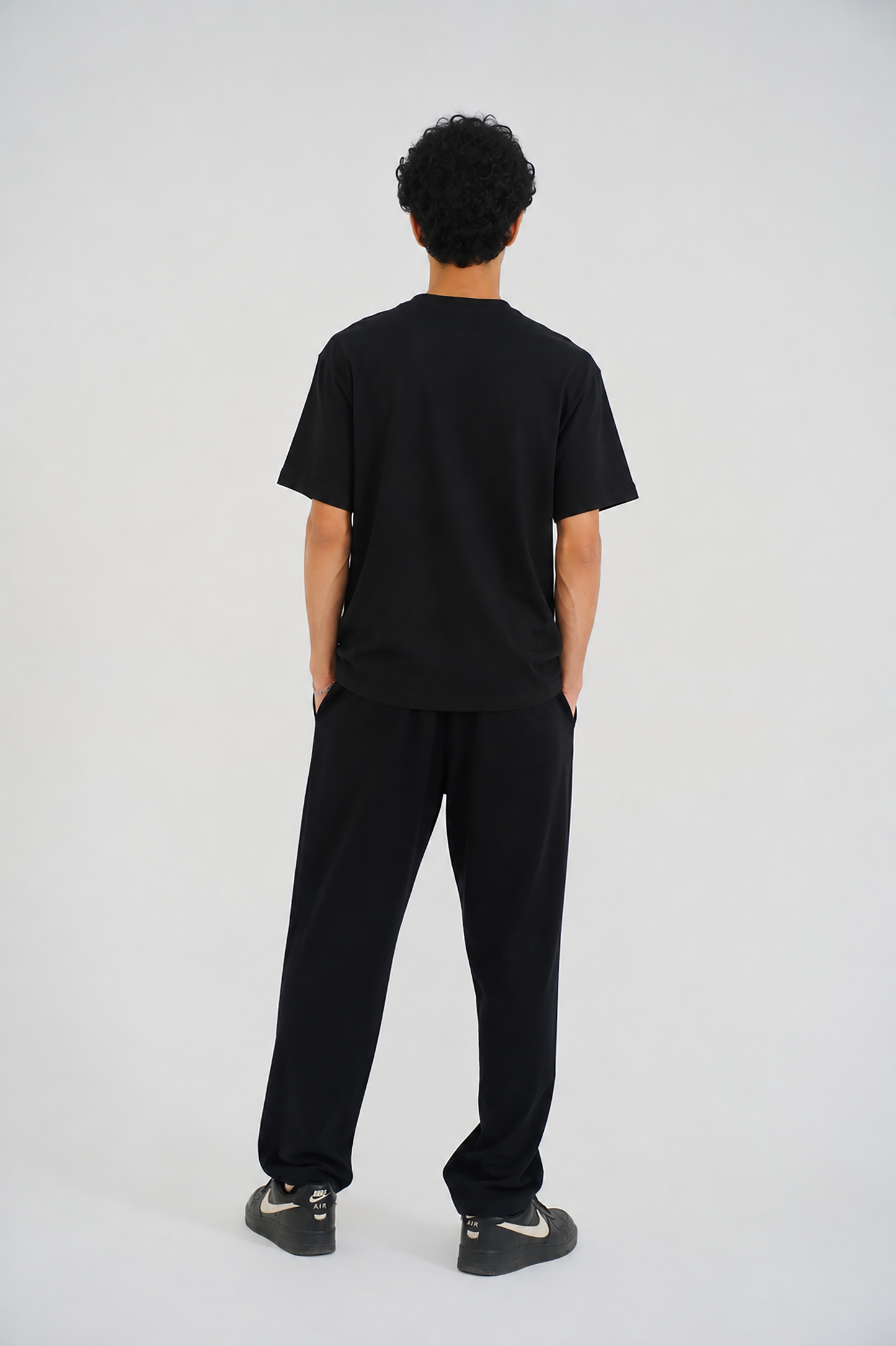 MEN DOWN SHOULDER BLACK T-SHIRT Reality