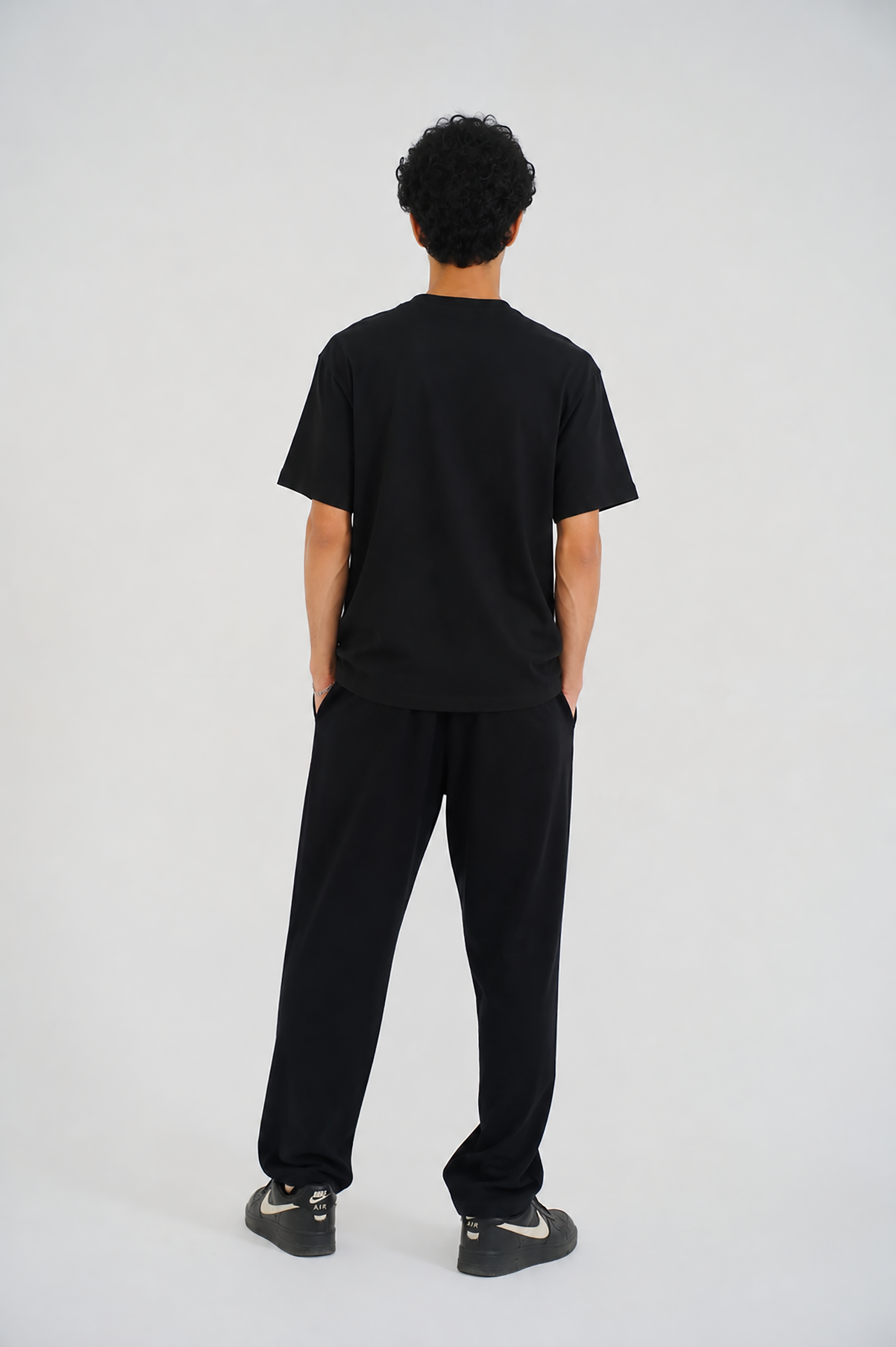 MEN DOWN SHOULDER BLACK T-SHIRT Reality