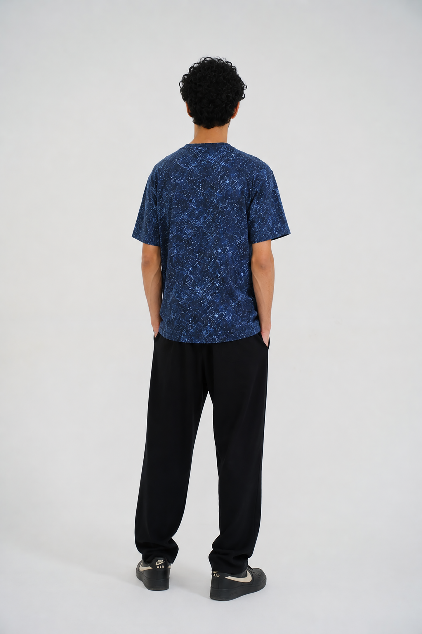 MEN DOWN SHOULDER NAVY T-SHIRT Reality