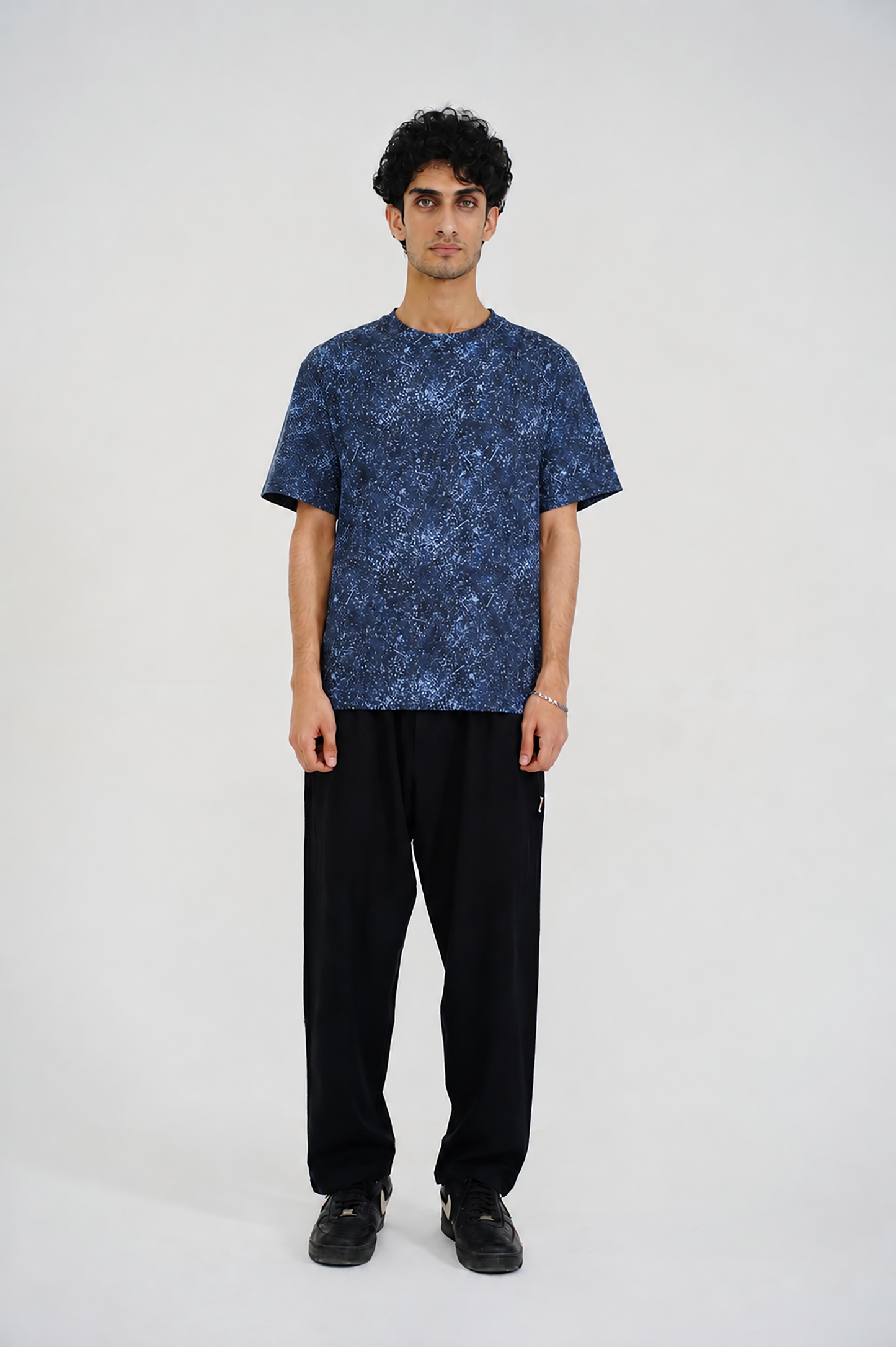 MEN DOWN SHOULDER NAVY T-SHIRT Reality