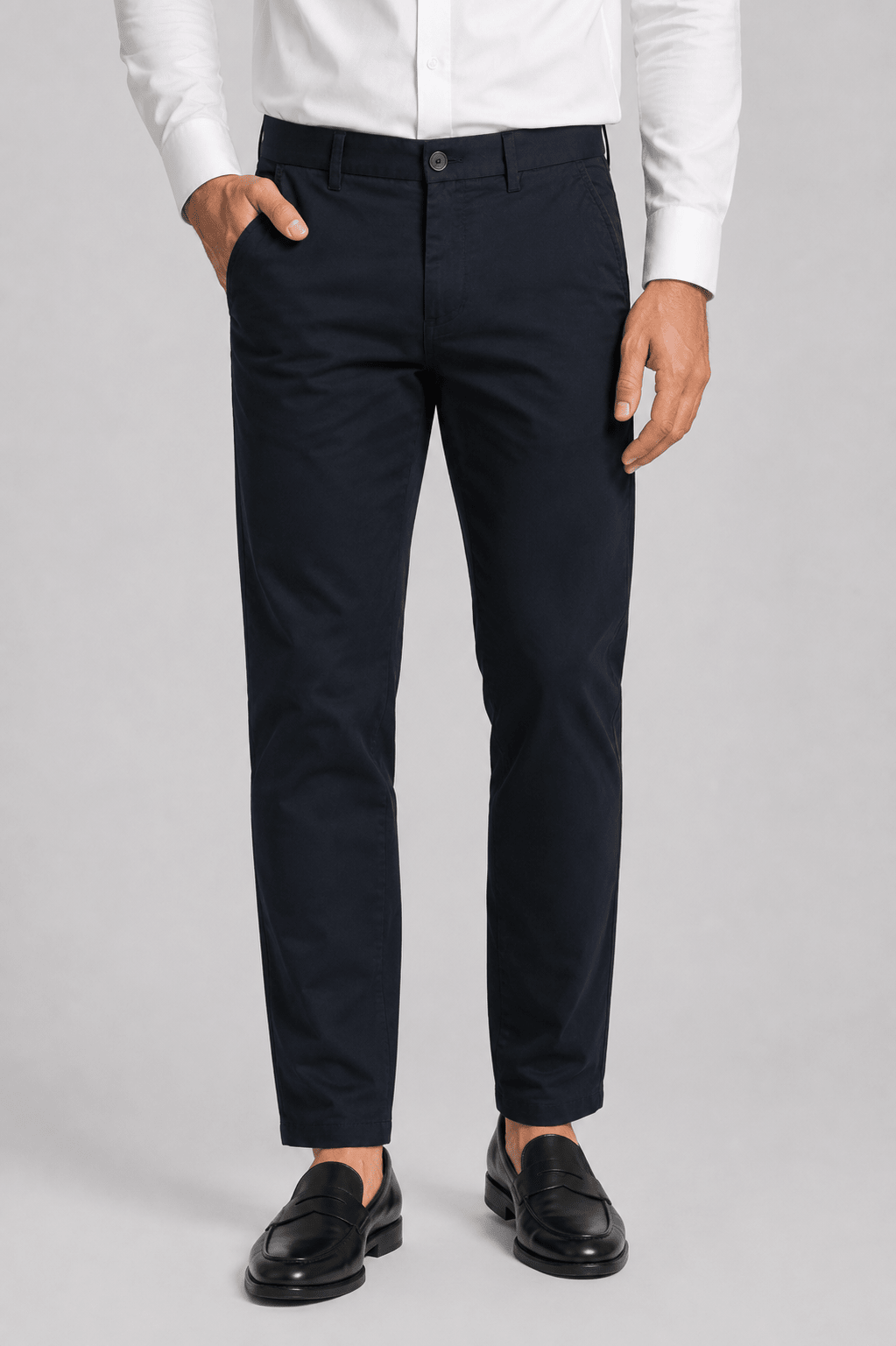 IMPORTED COTTON NAVY PANT Reality