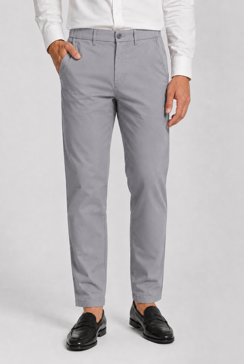 IMPORTED COTTON GREY PANT Reality