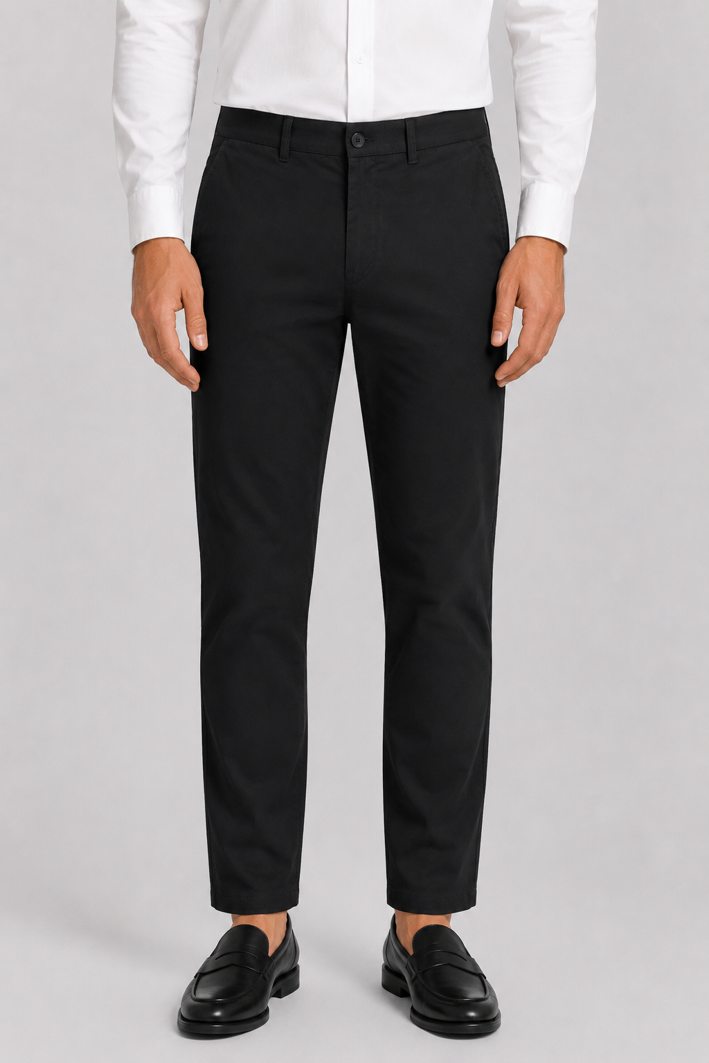 IMPORTED COTTON BLACK PANT Reality
