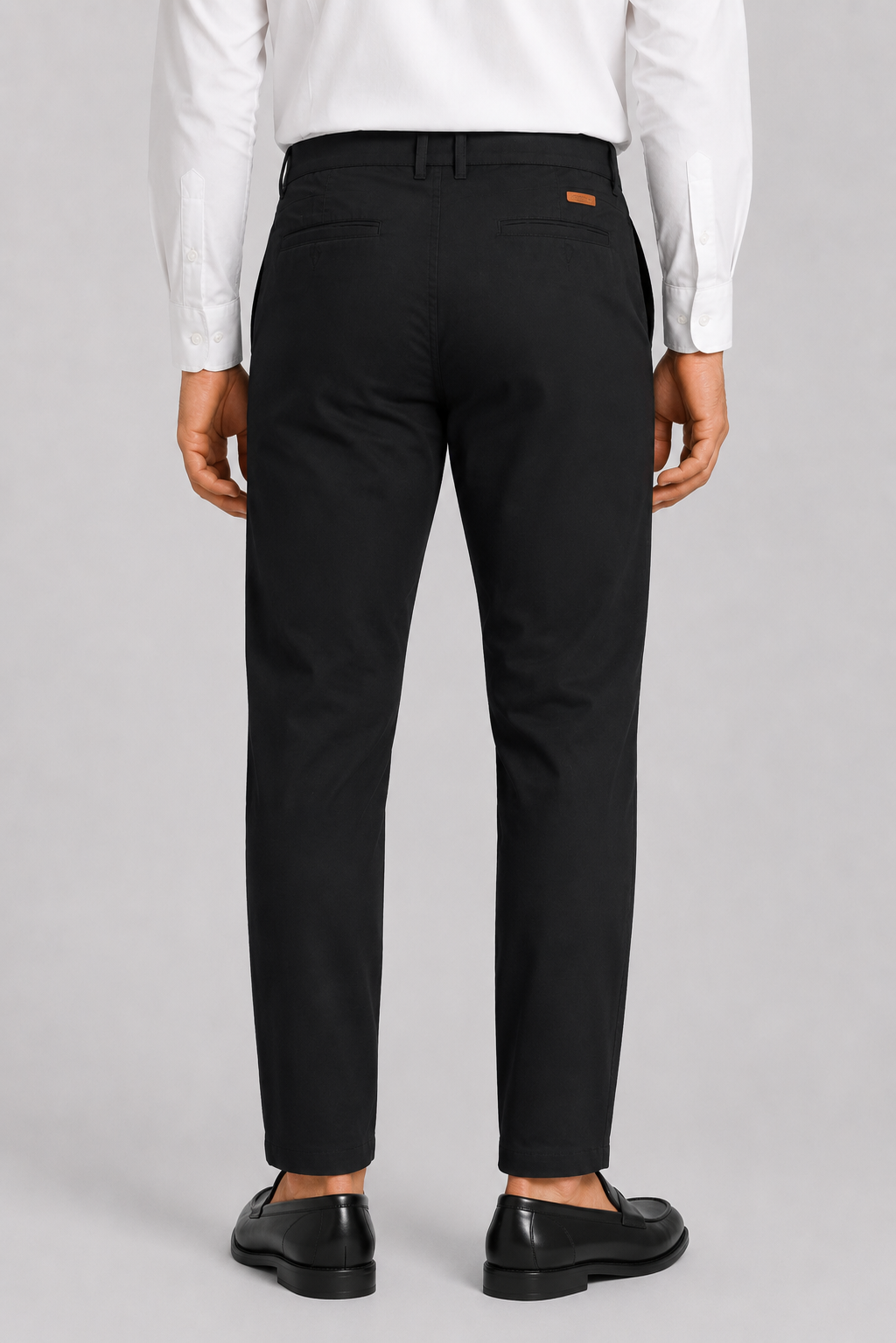 IMPORTED COTTON BLACK PANT Reality