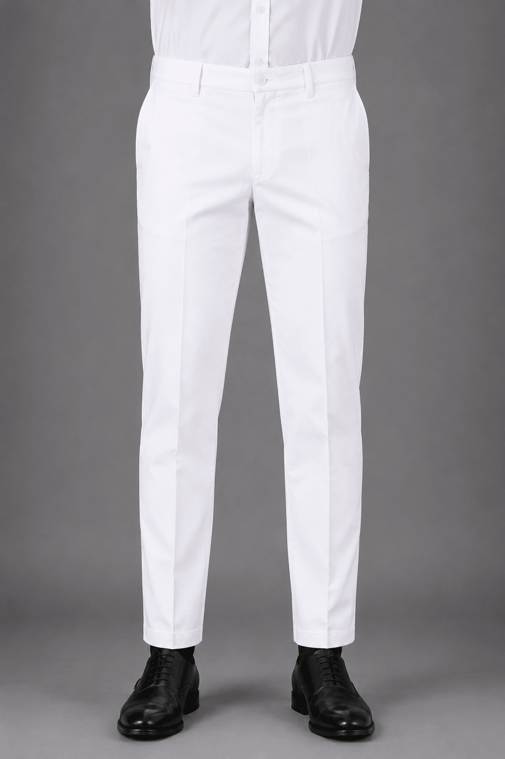 IMPORTED COTTON WHITE PANT Reality