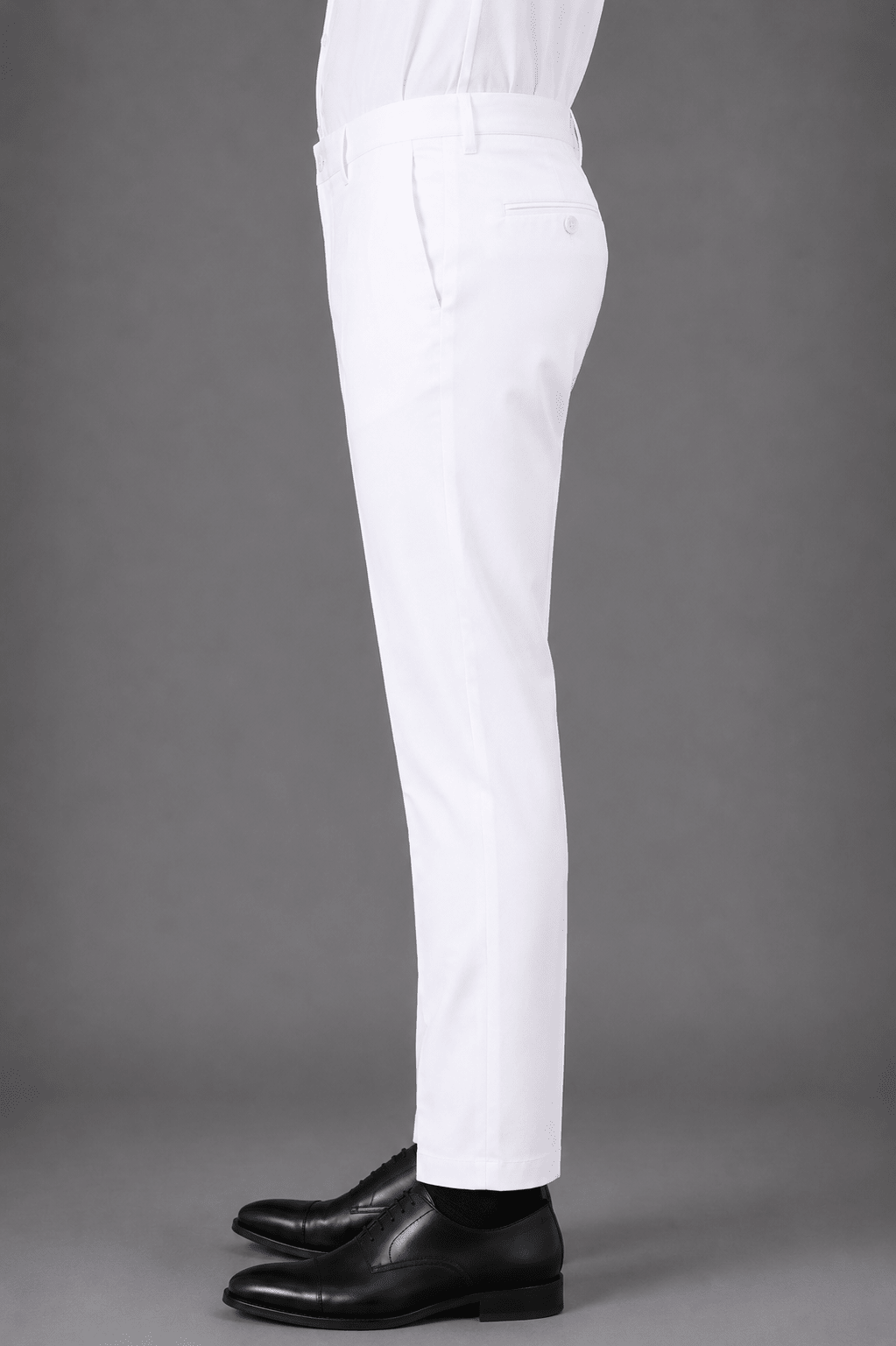 IMPORTED COTTON WHITE PANT Reality