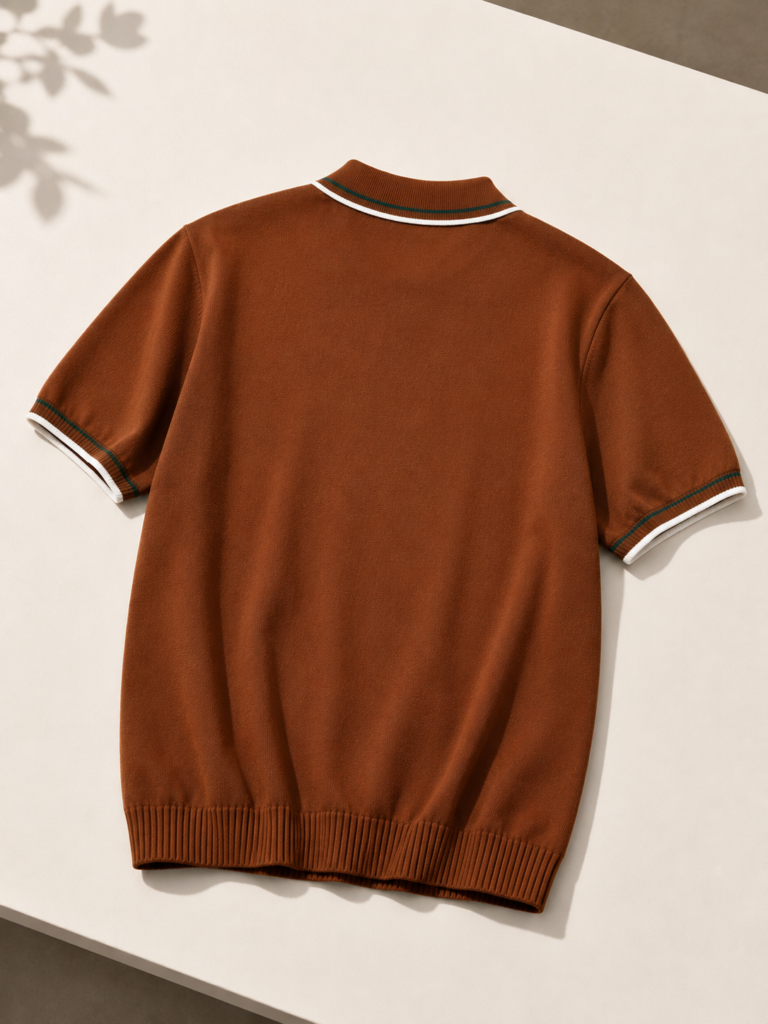 PREMIUM KNITTED BROWN POLO Reality