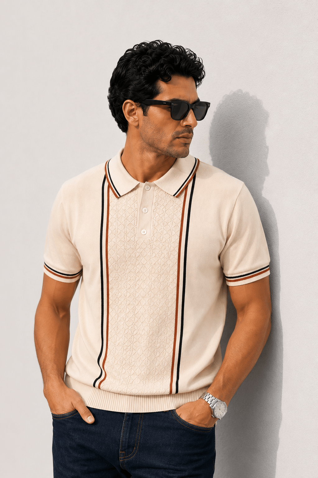 IMPORTED KNITTED SKIN POLO Reality
