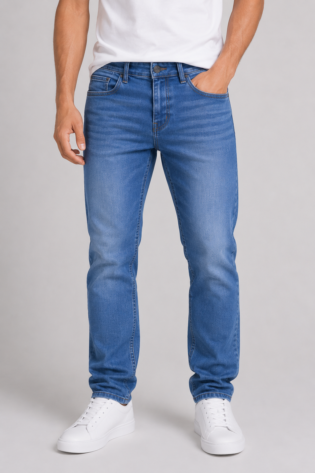 MEN BLUE Skin Fit Denim Reality