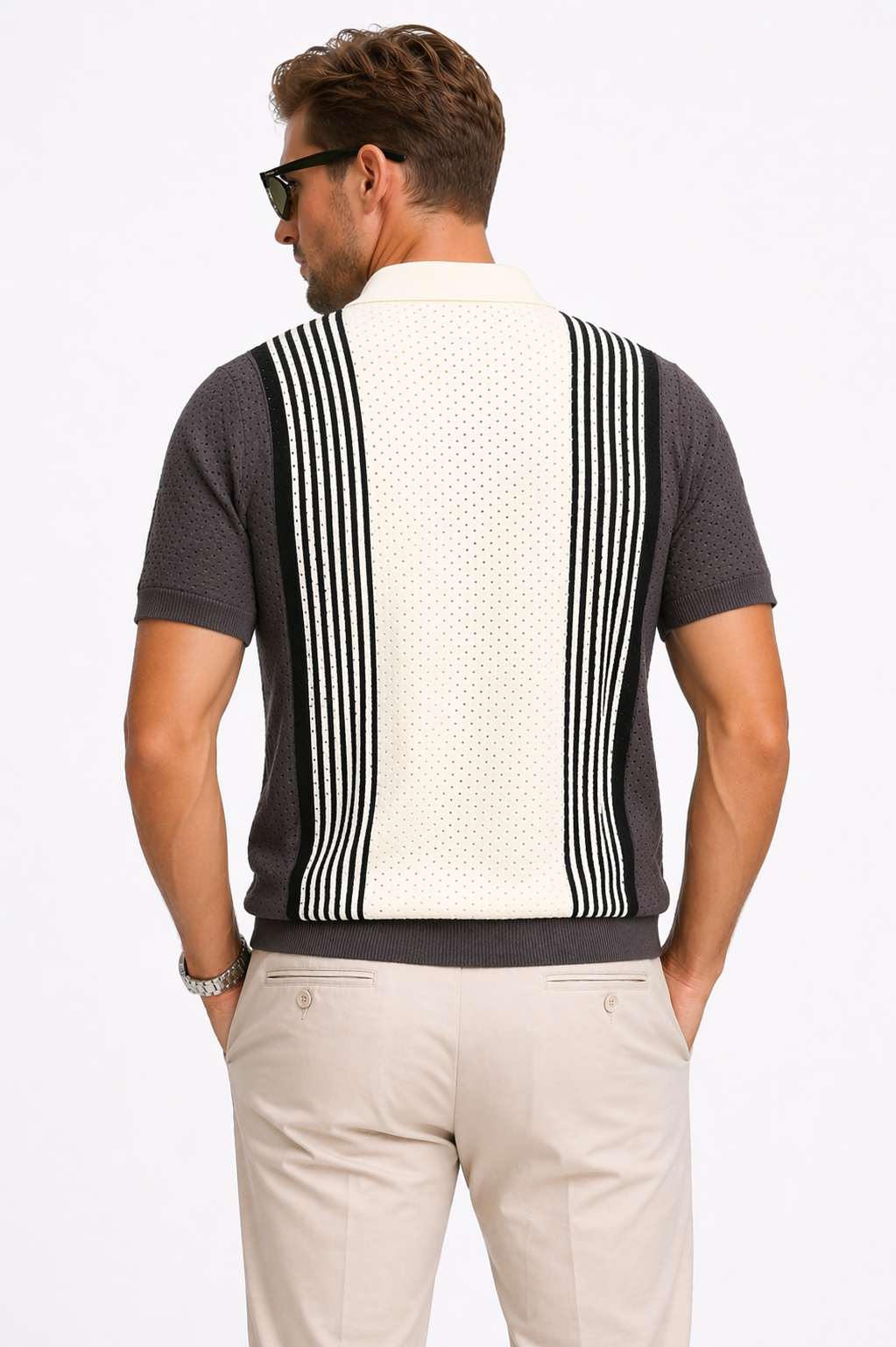 IMPORTED KNITTED RUST POLO Reality
