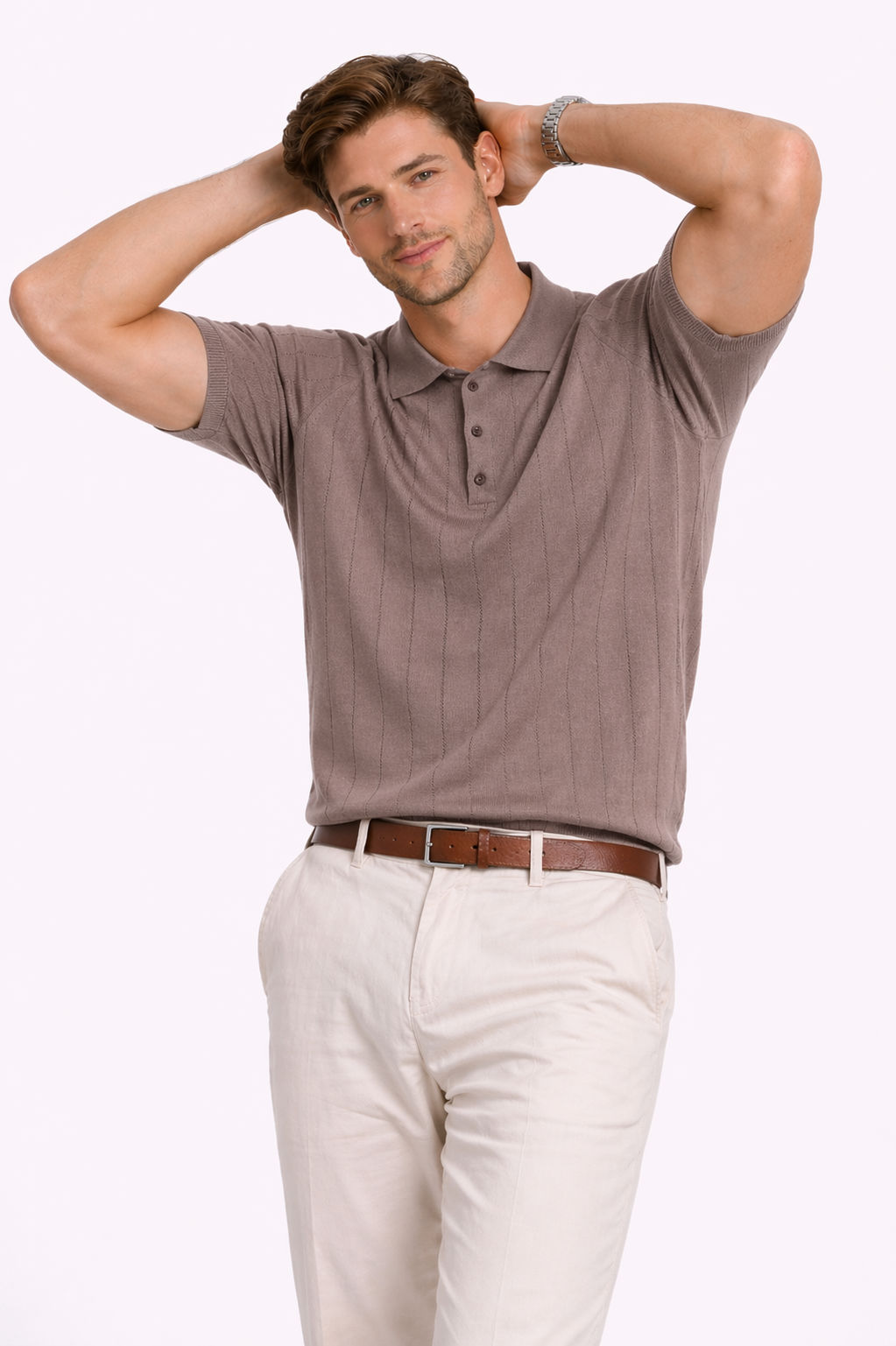 IMPORTED KNITTED SKIN POLO Reality