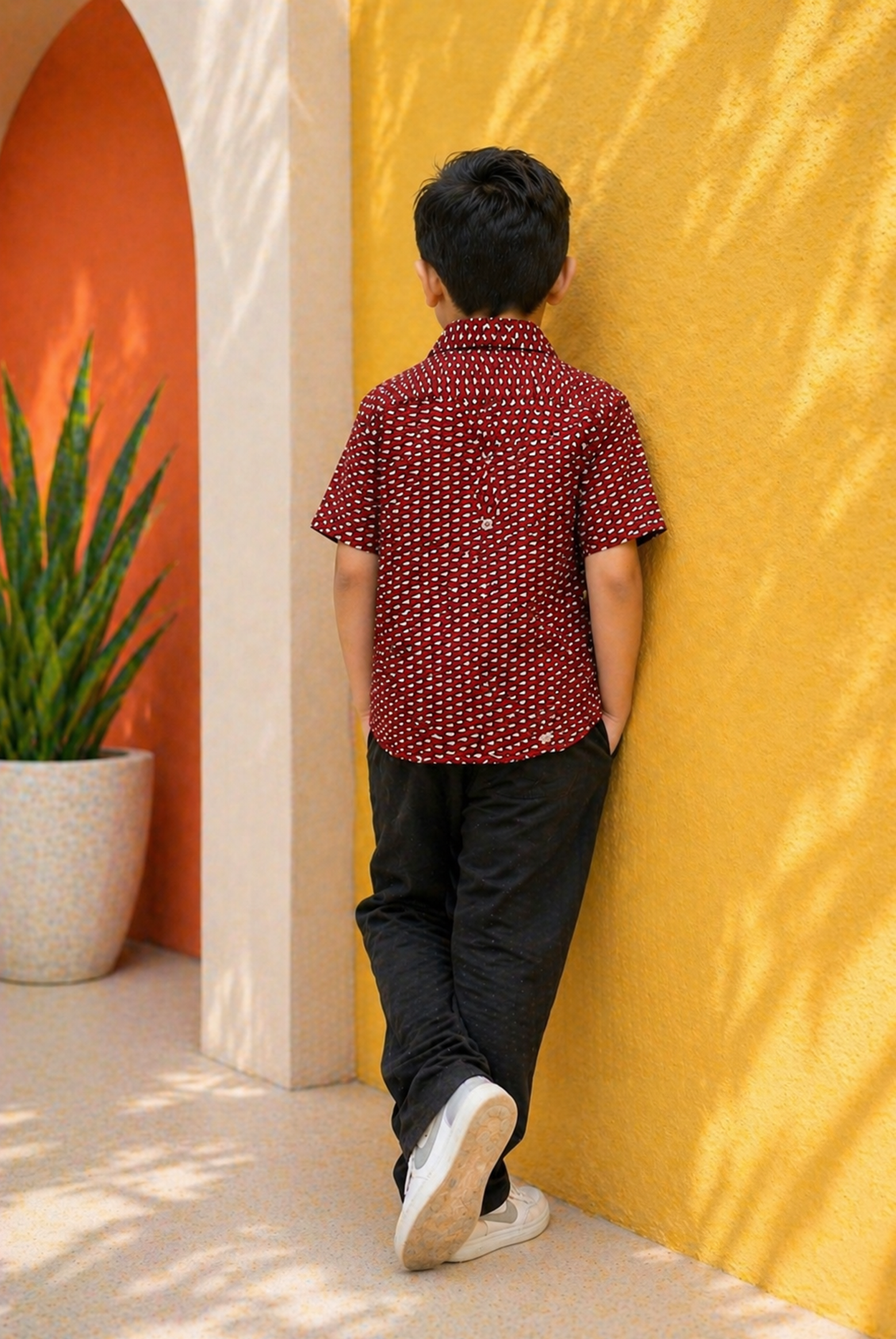 COAT COLLAR MEHROON CASUAL SHIRT Reality