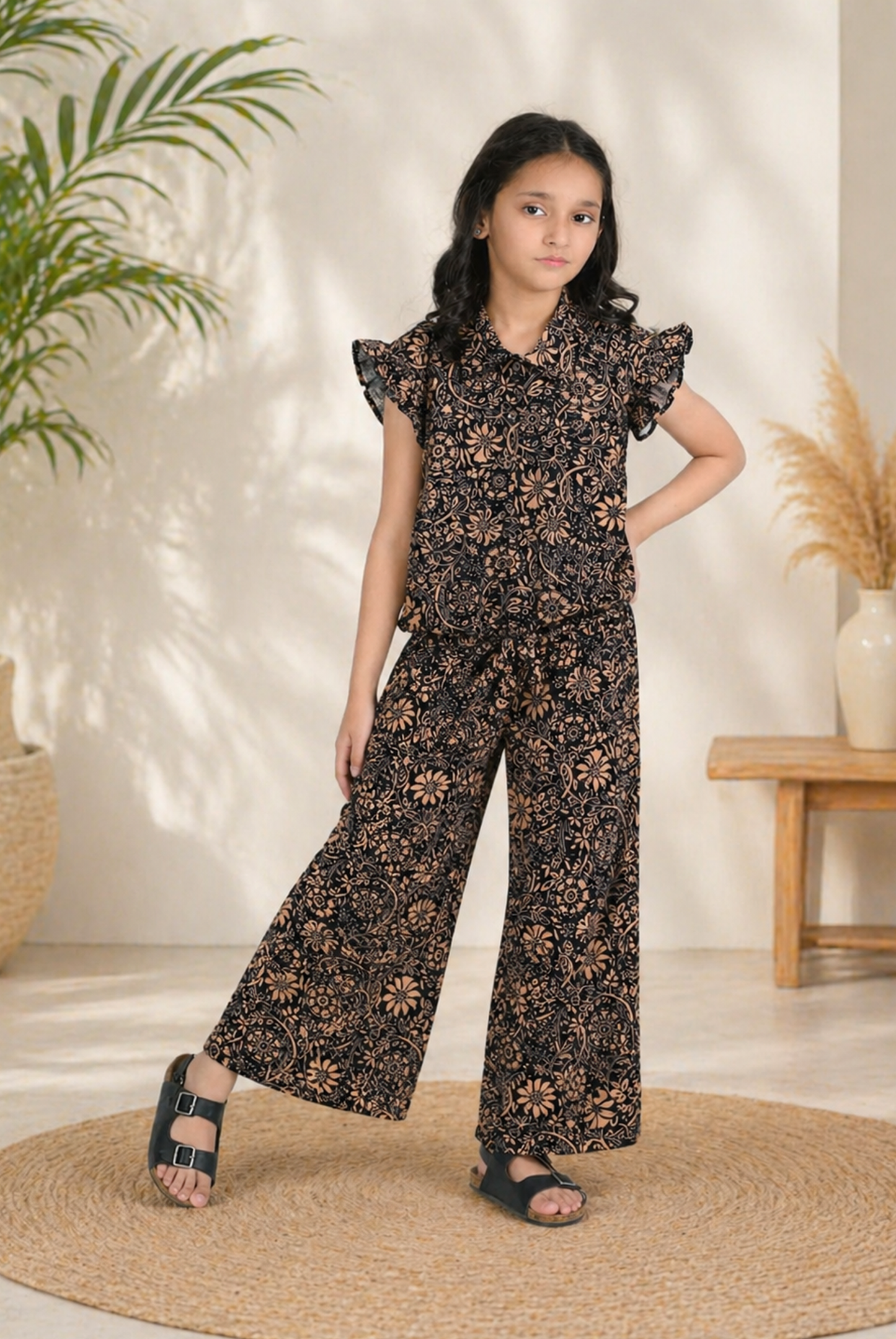 LIGHT BROWN STARRY BLOOM SUIT Reality