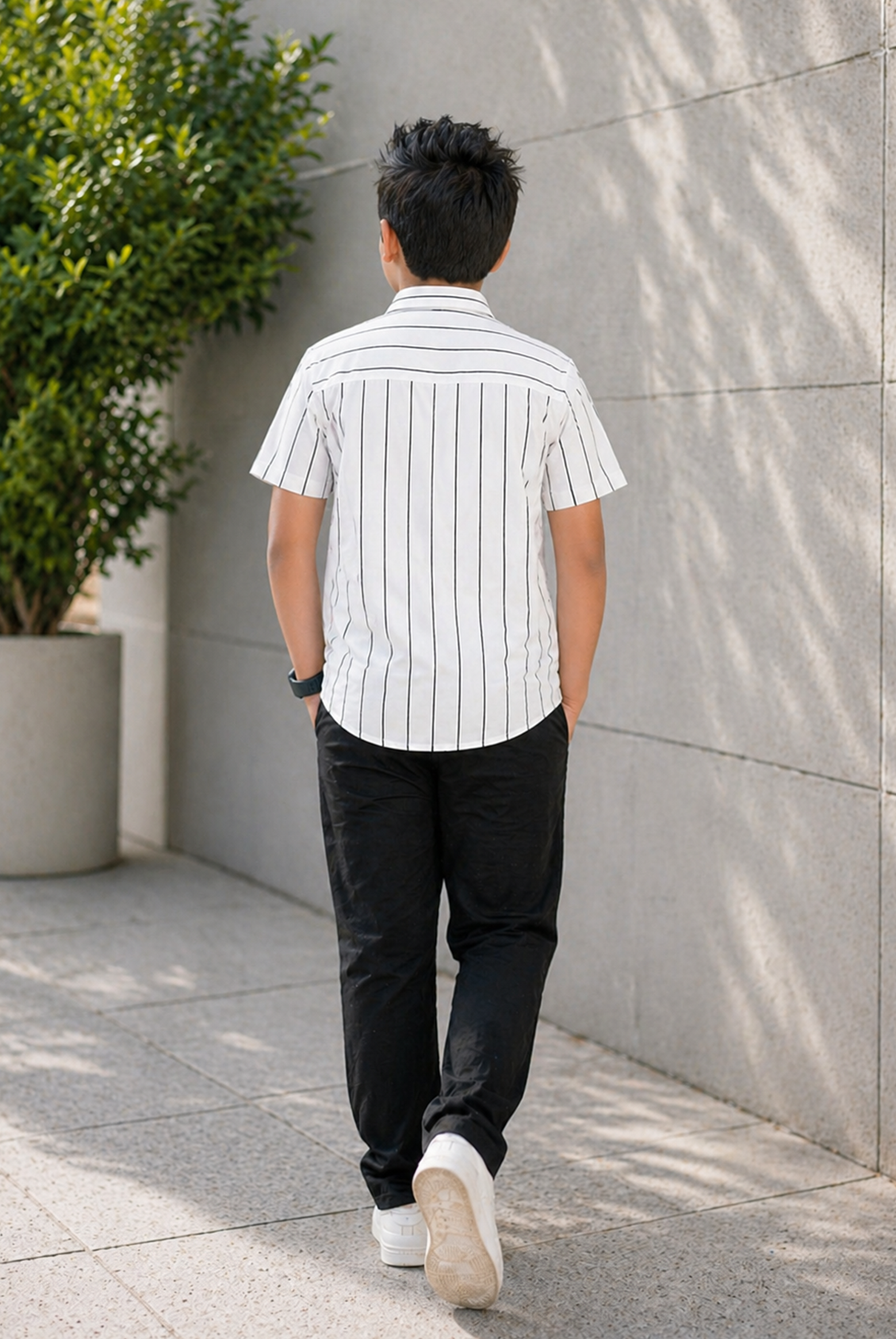 LIGHT BLACK LINE CASUAL SHIRT Reality