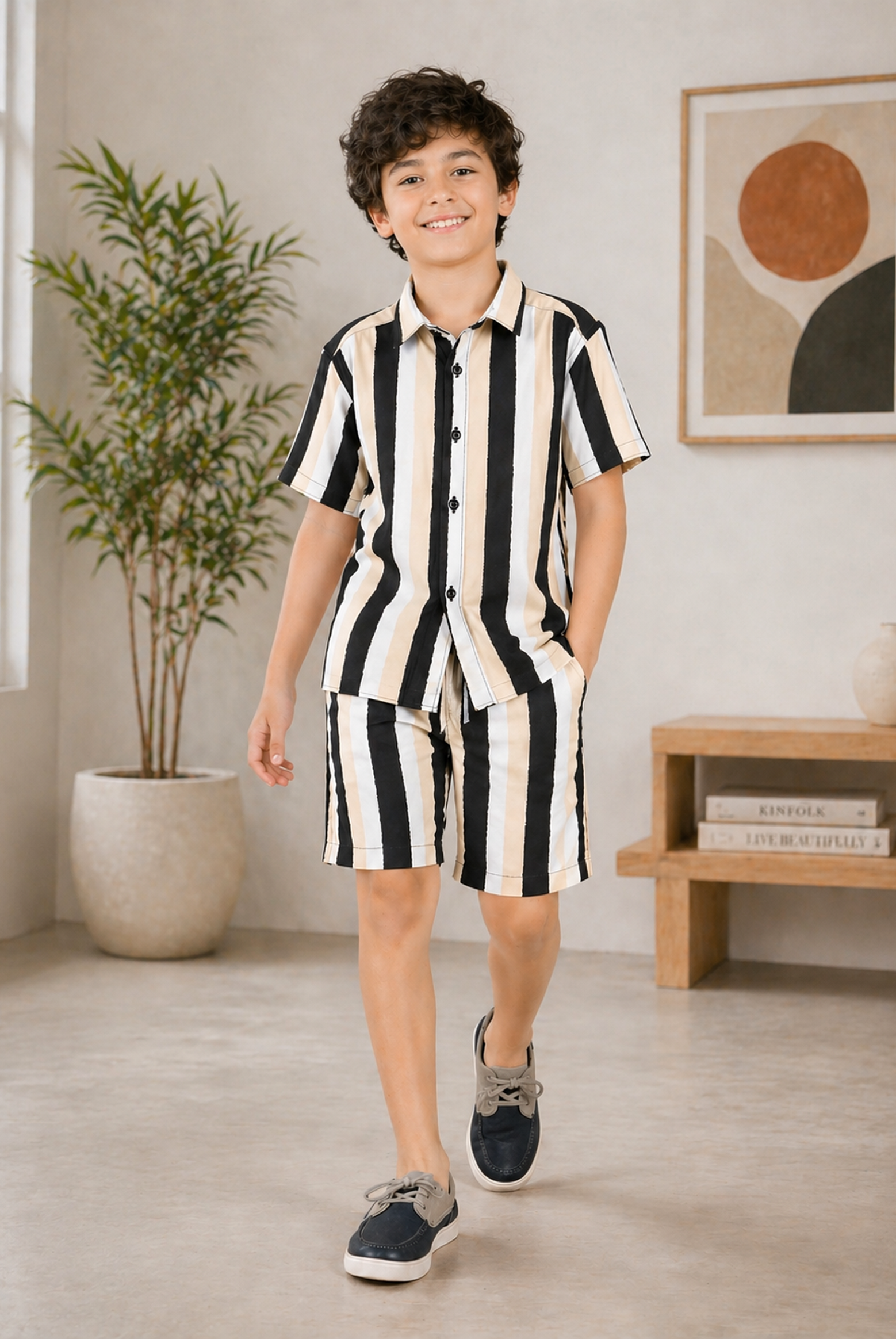 BOYS CREAM SHORTS Reality