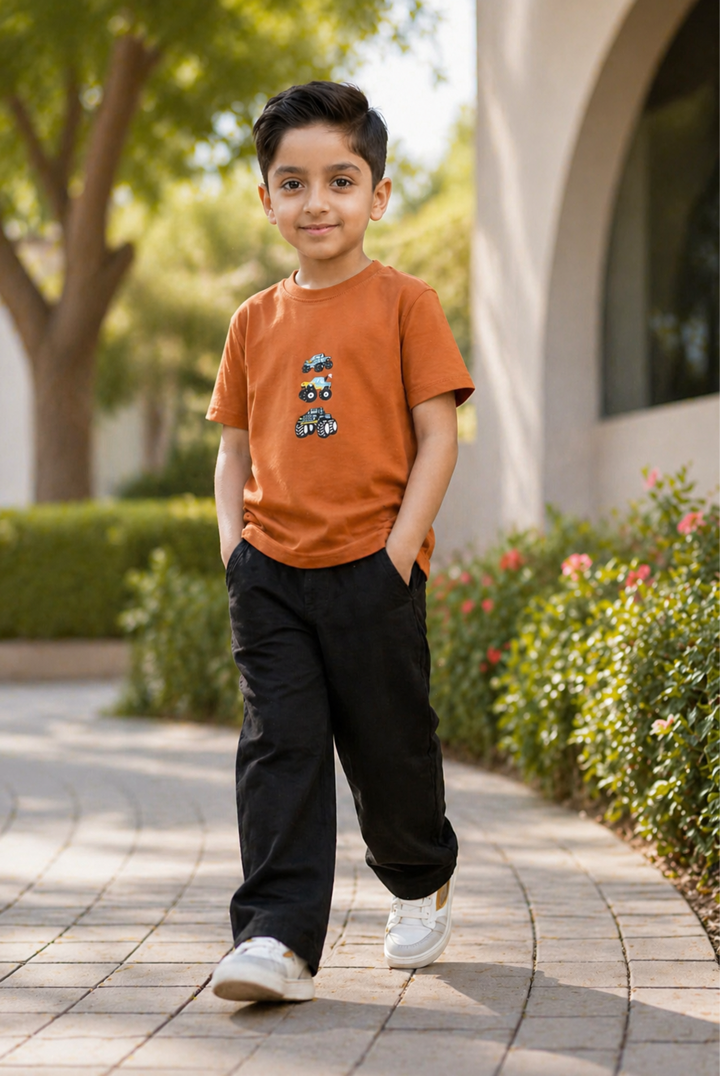 Boys BROWN T-SHIRT Reality