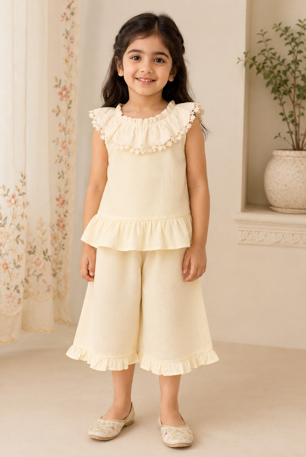 CREAM CO-ORD SUIT Reality